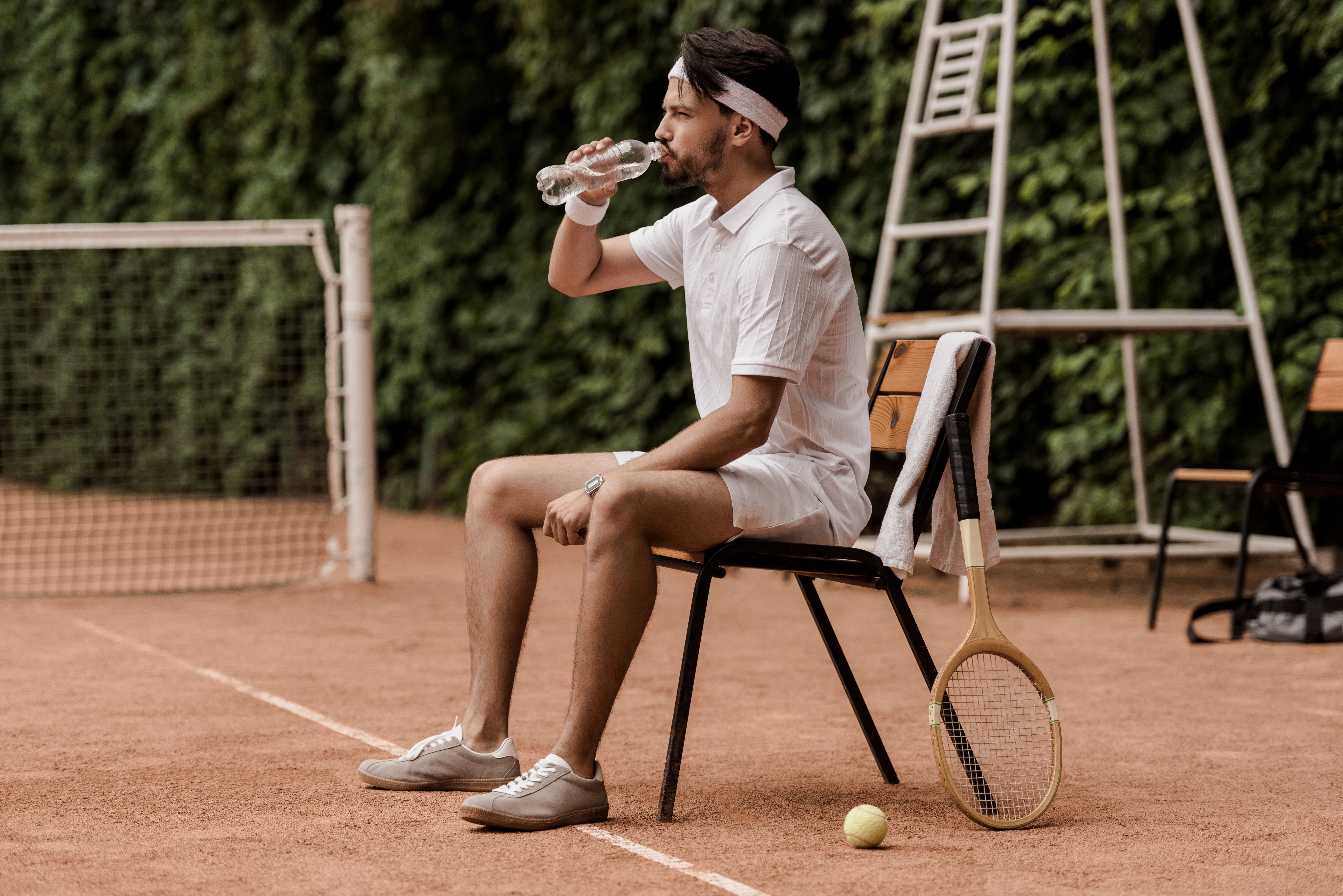tennis player hydration