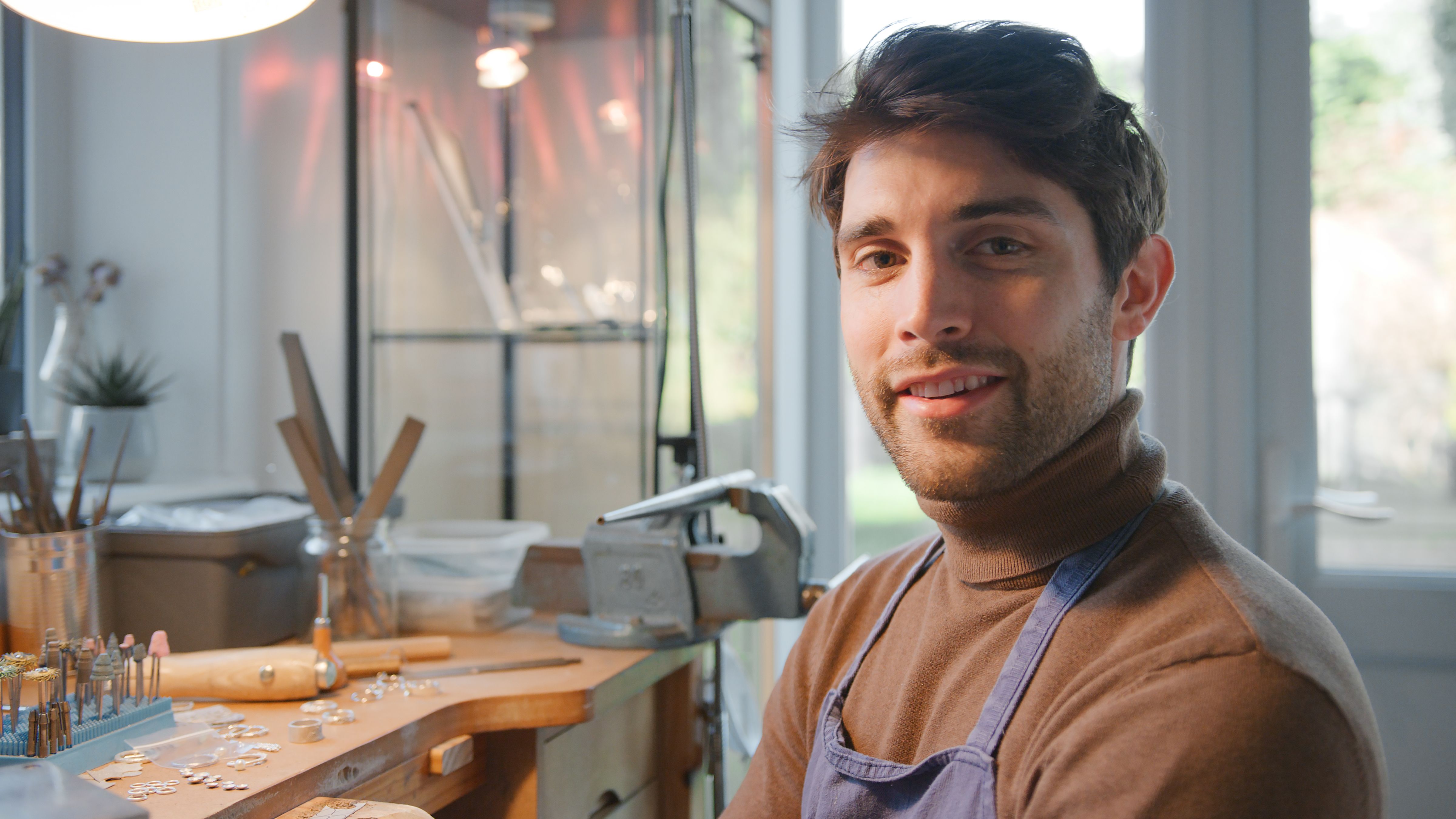 artisan jeweler working