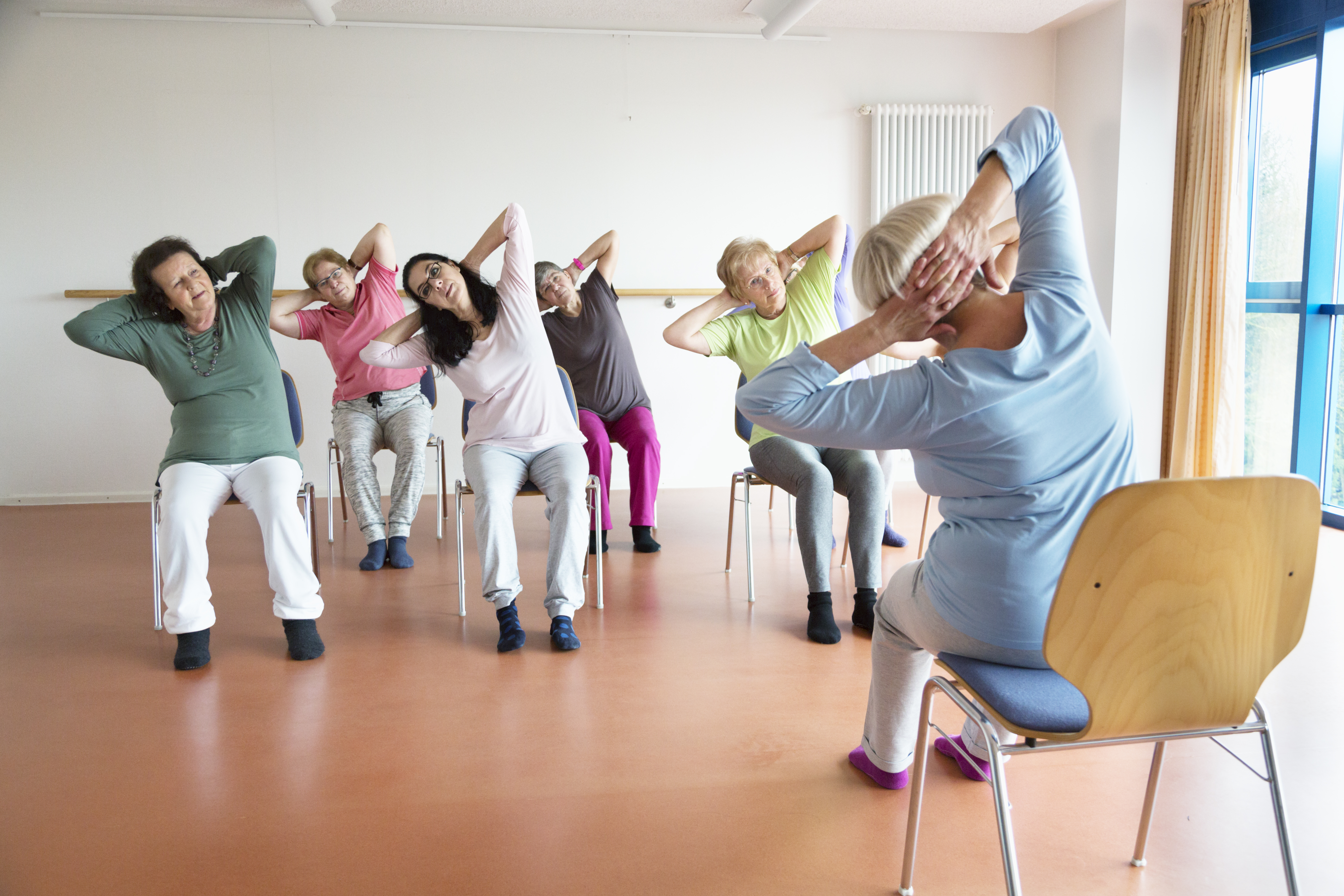 elderly yoga