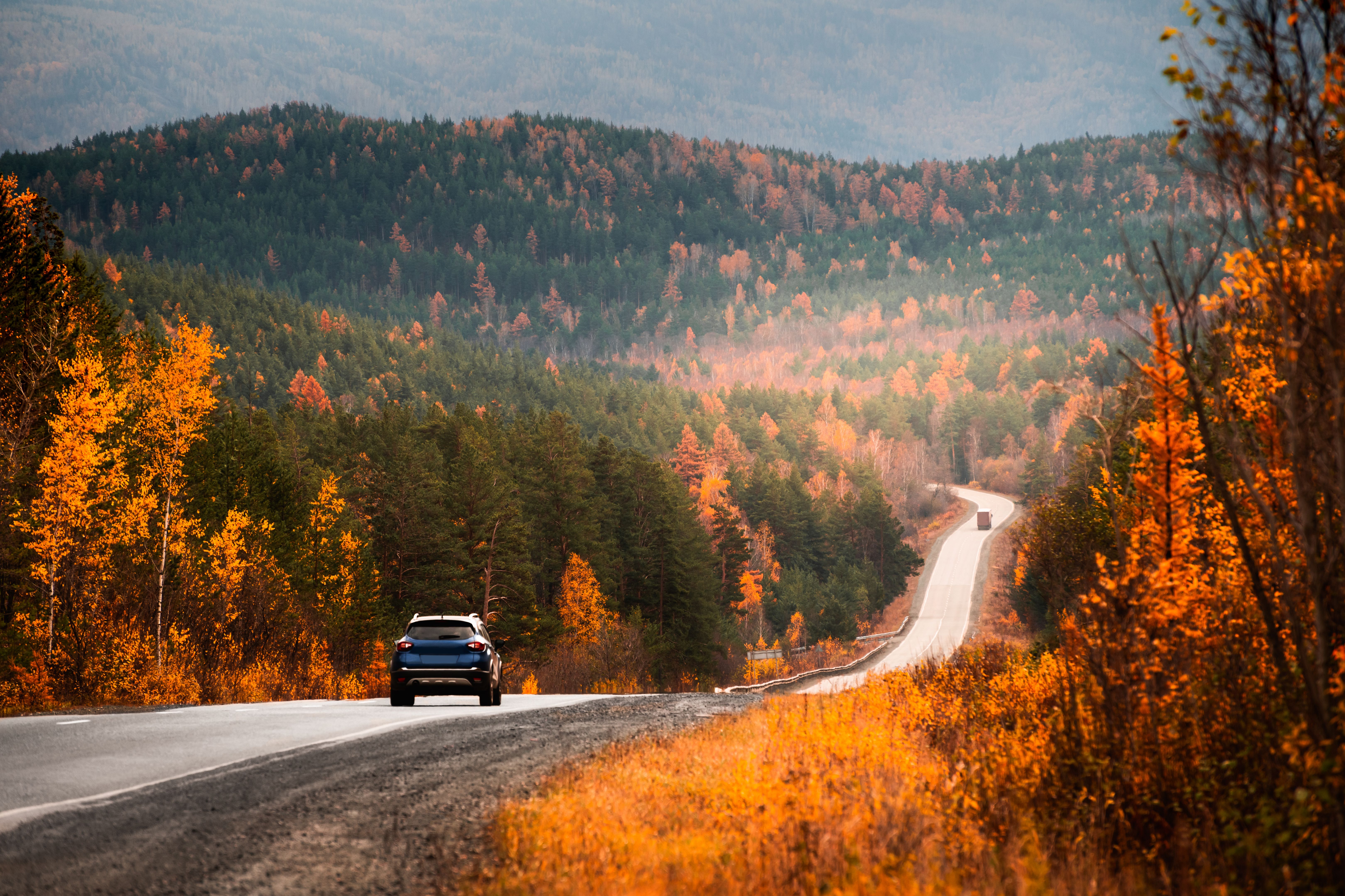 autumn road trip