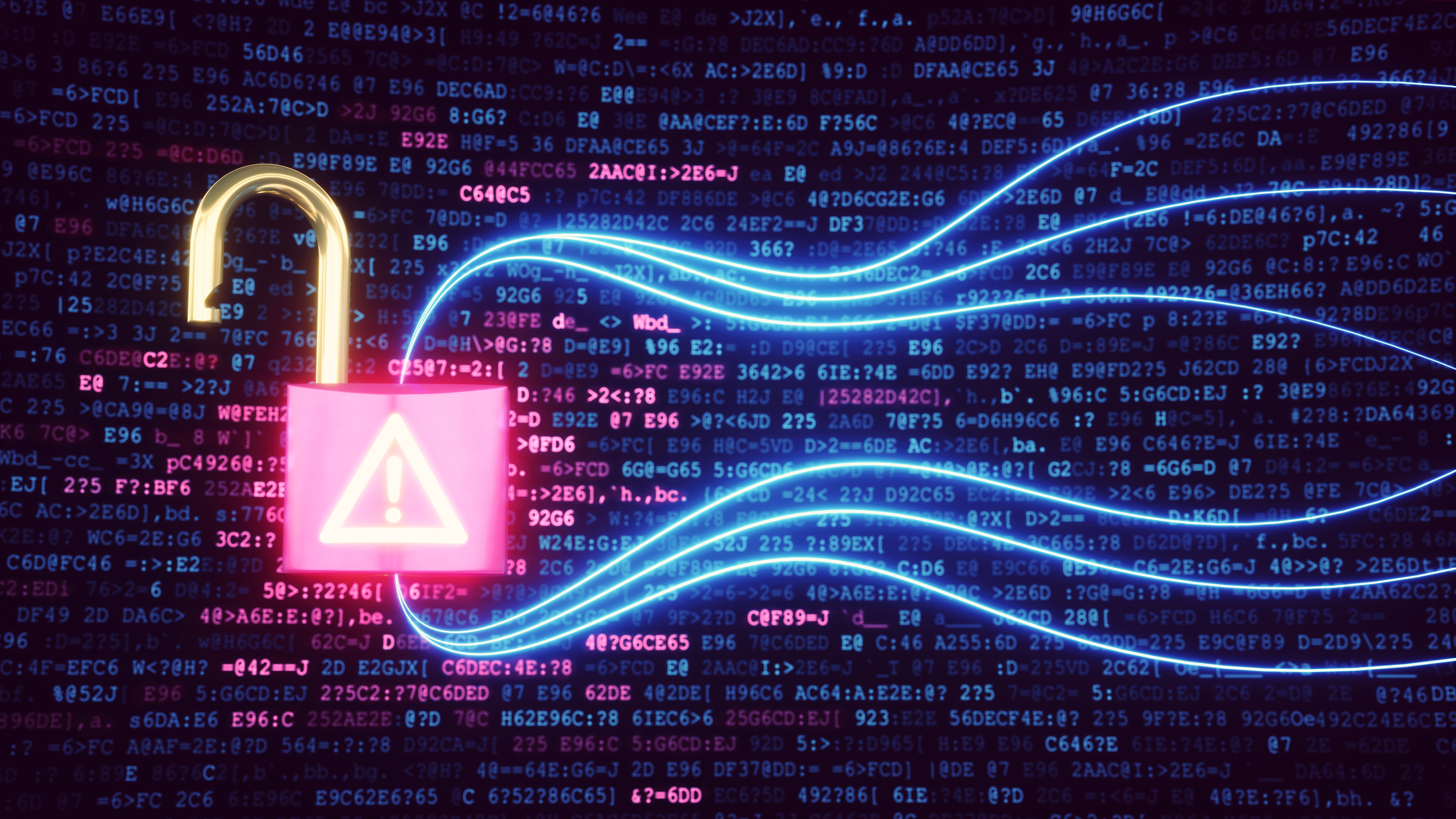 Open Padlock Warning Open Padlock Warning