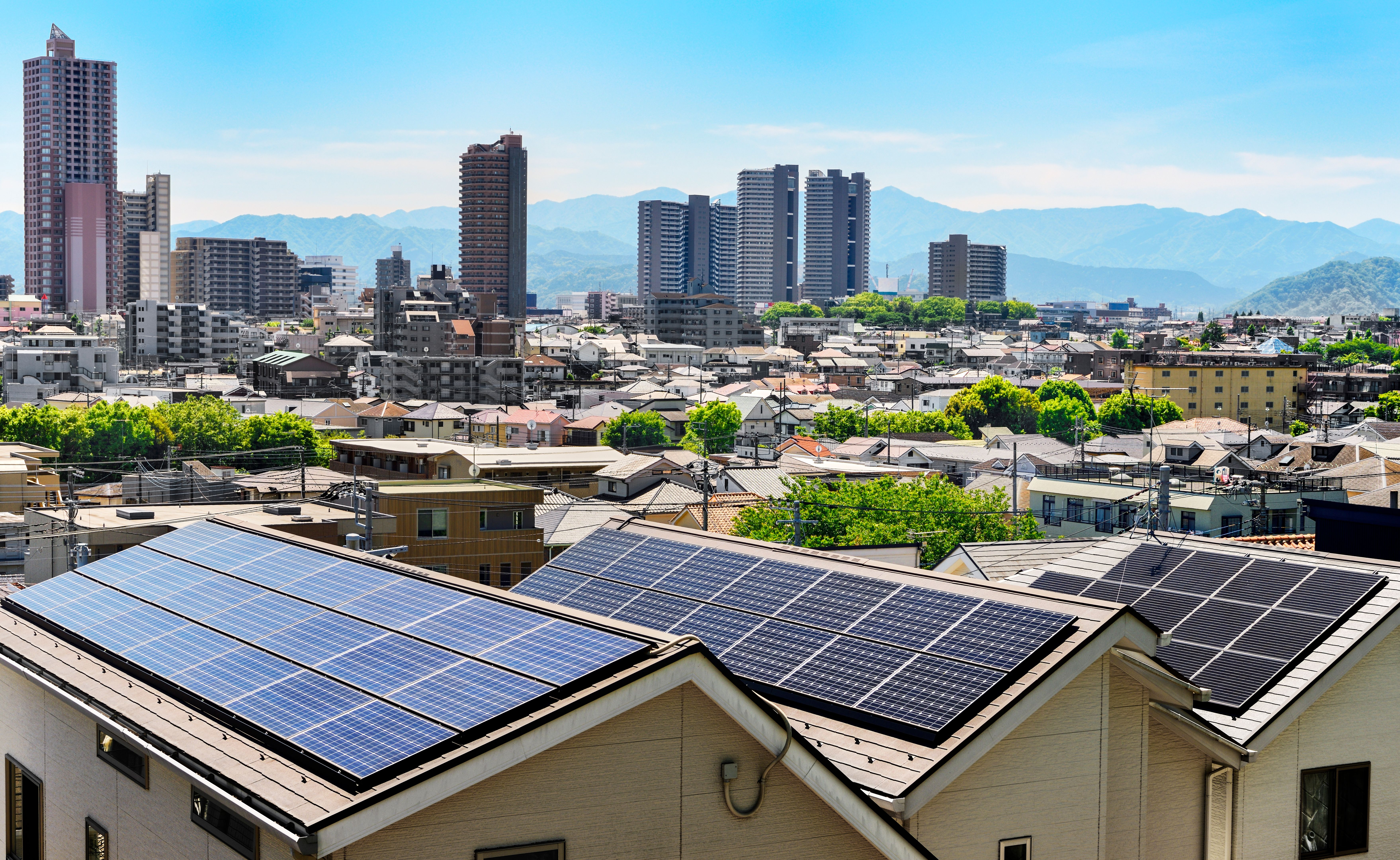 solar panels urban homes