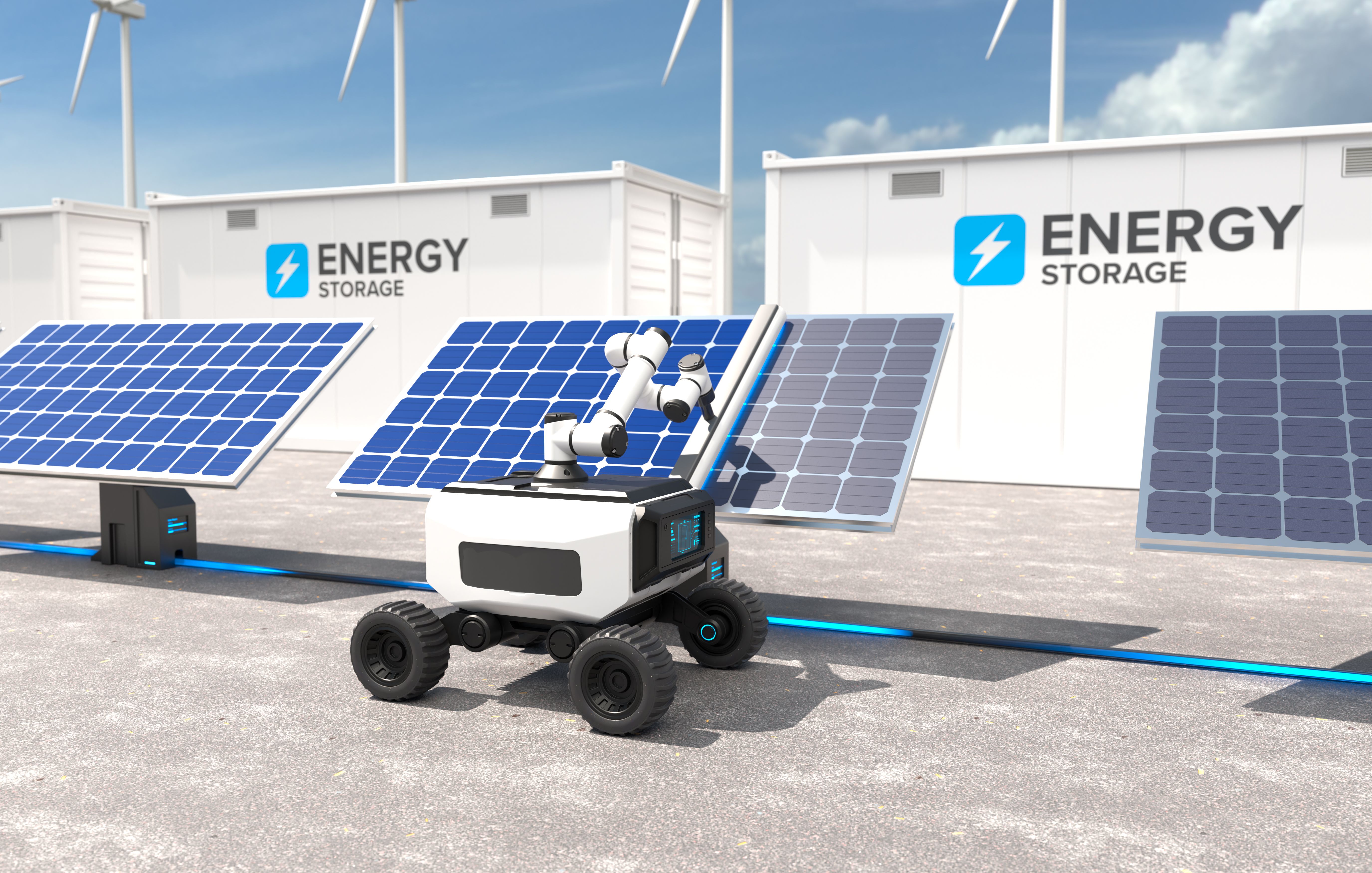 solar powered robot