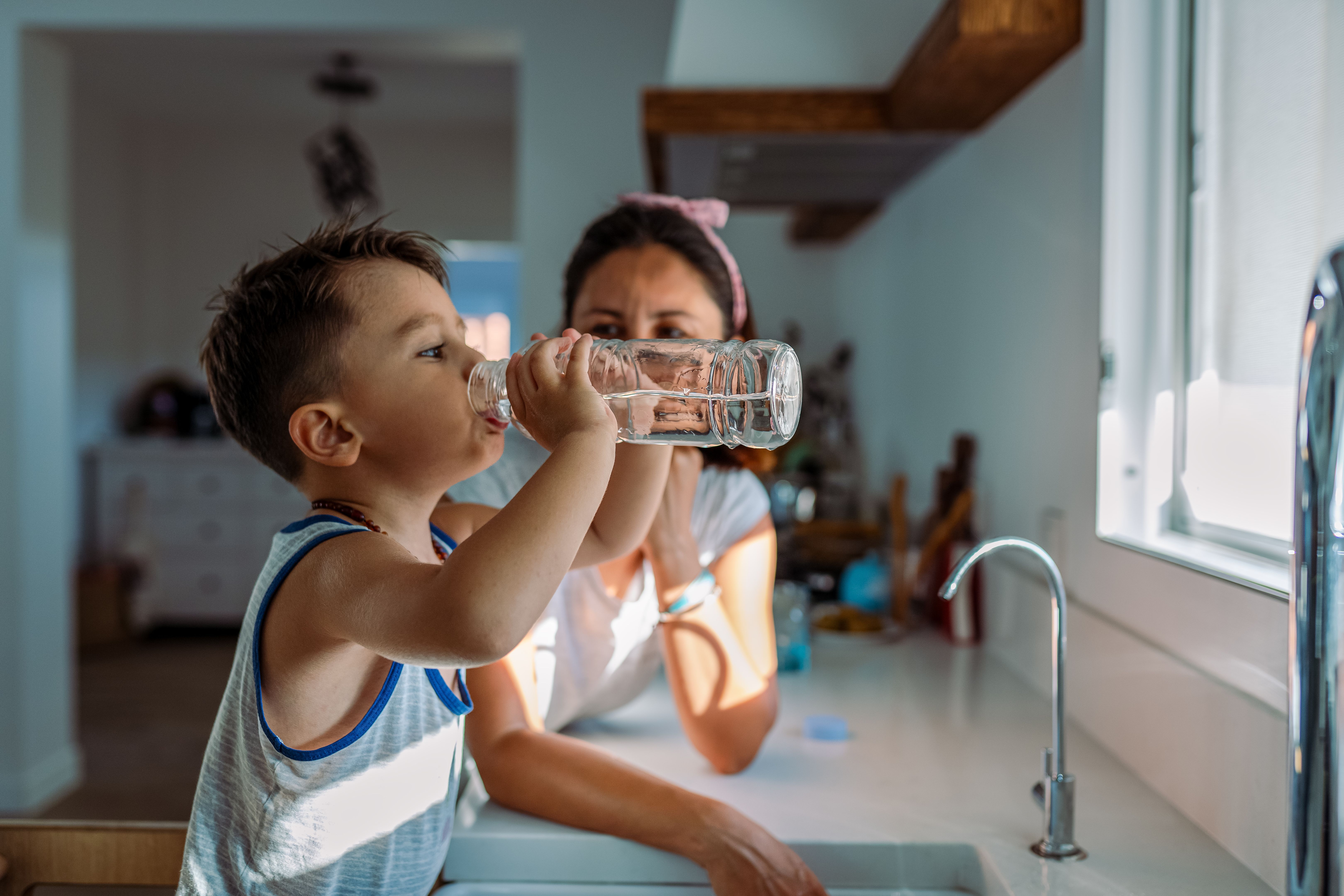 drinking water
