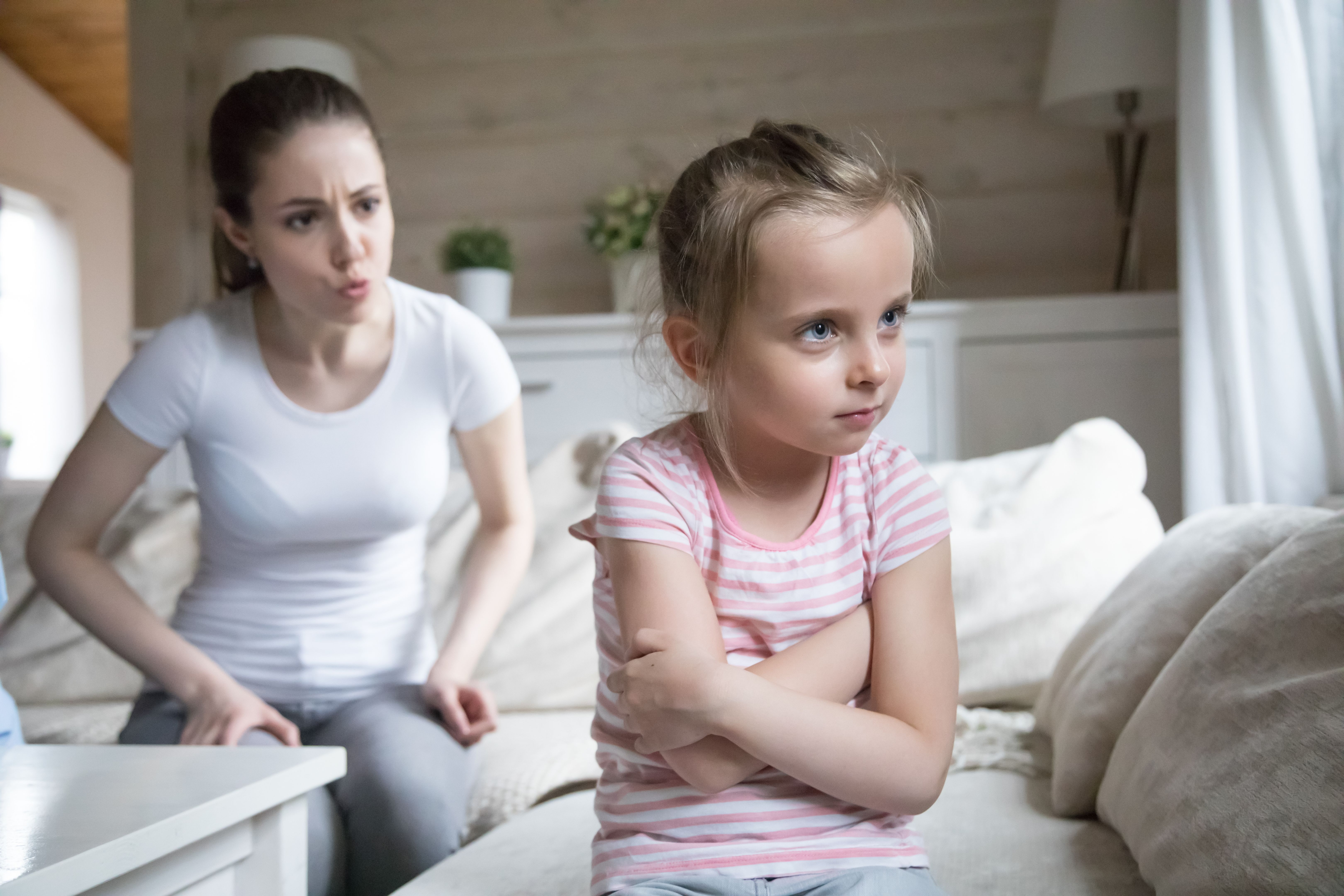 child telling lie