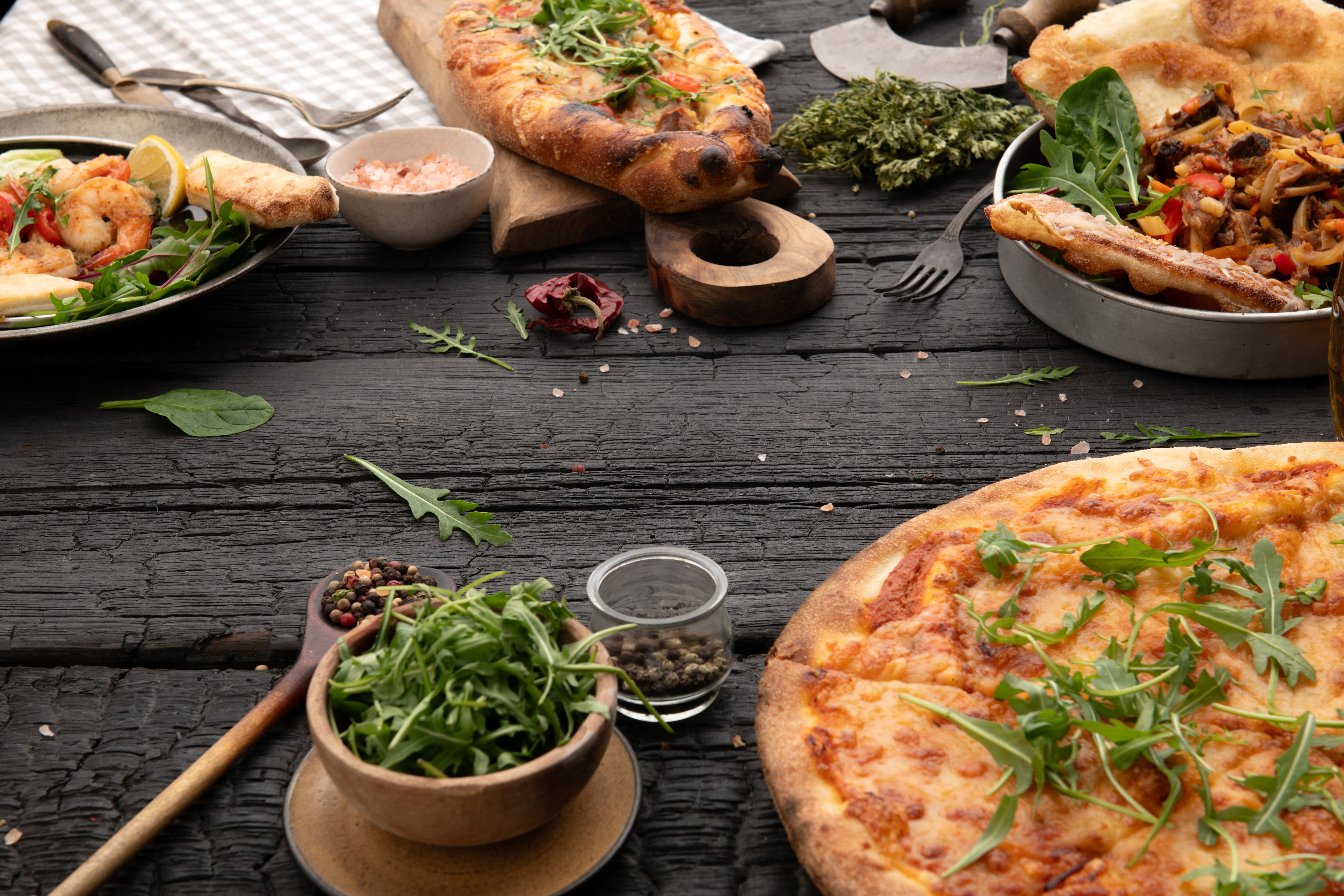 variety of pizza sauces