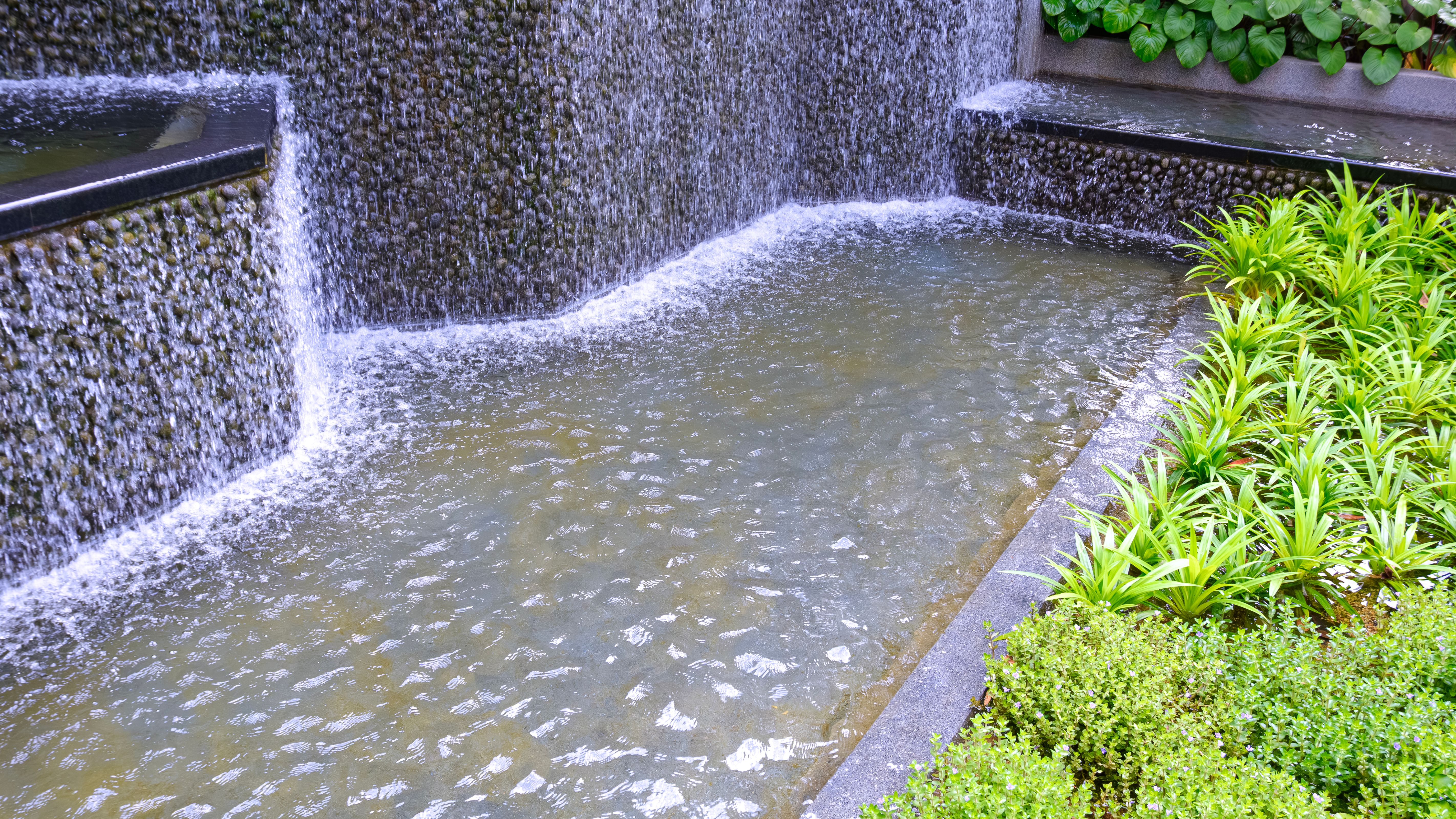 waterfall pool feature