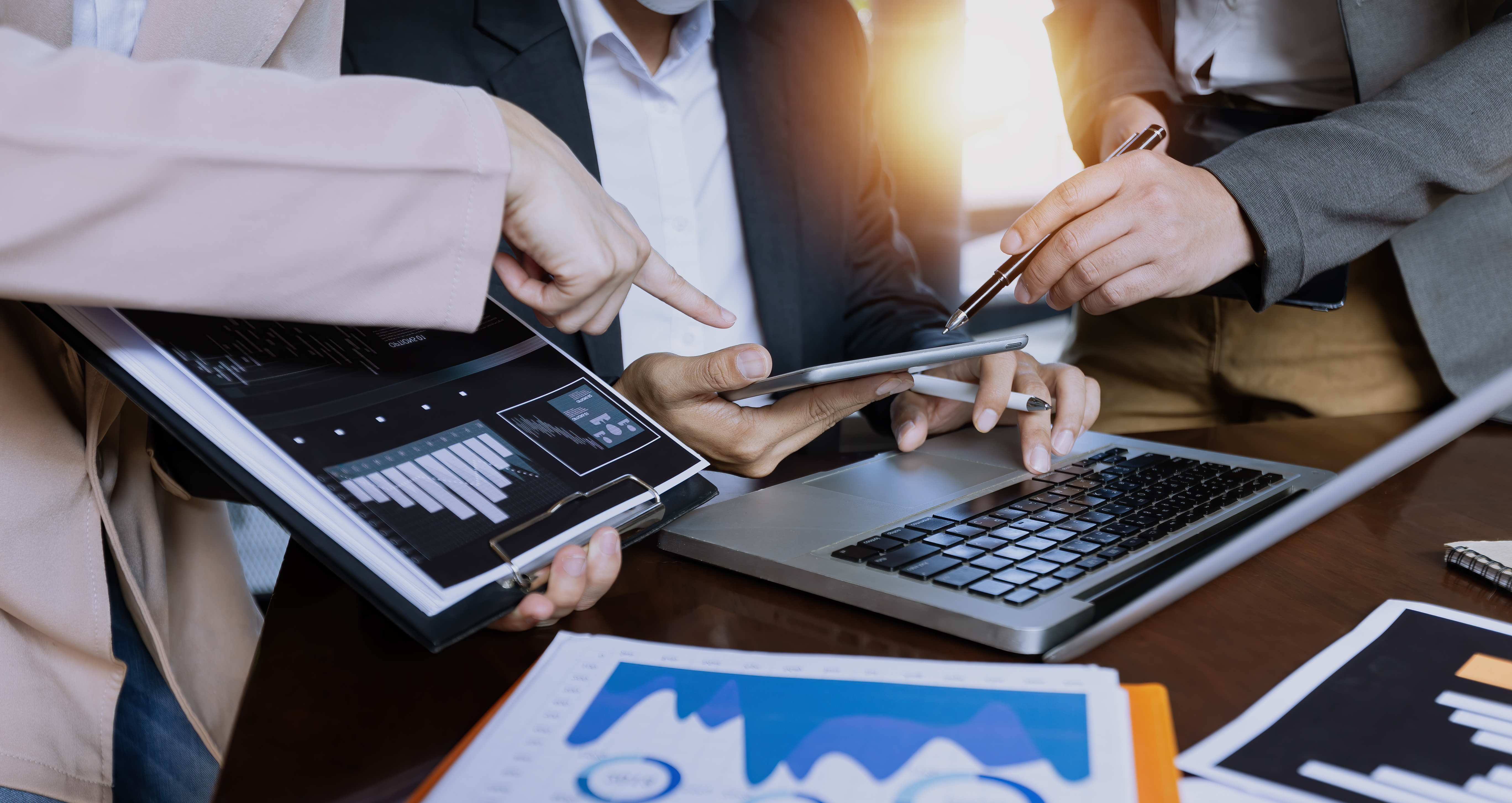 Technology and financial advisory services concept. Technology and financial advisory services concept.