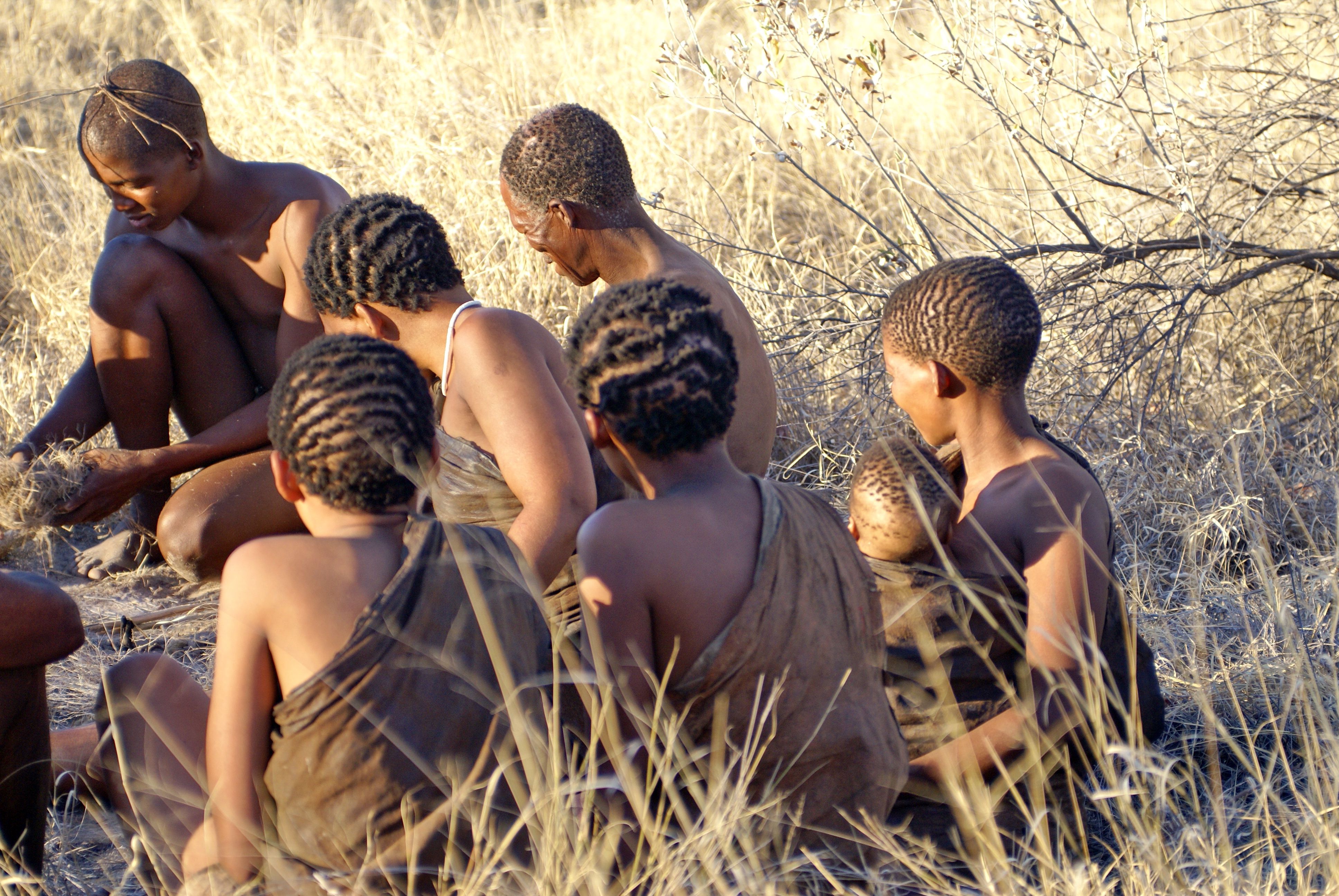 San people in Botswana