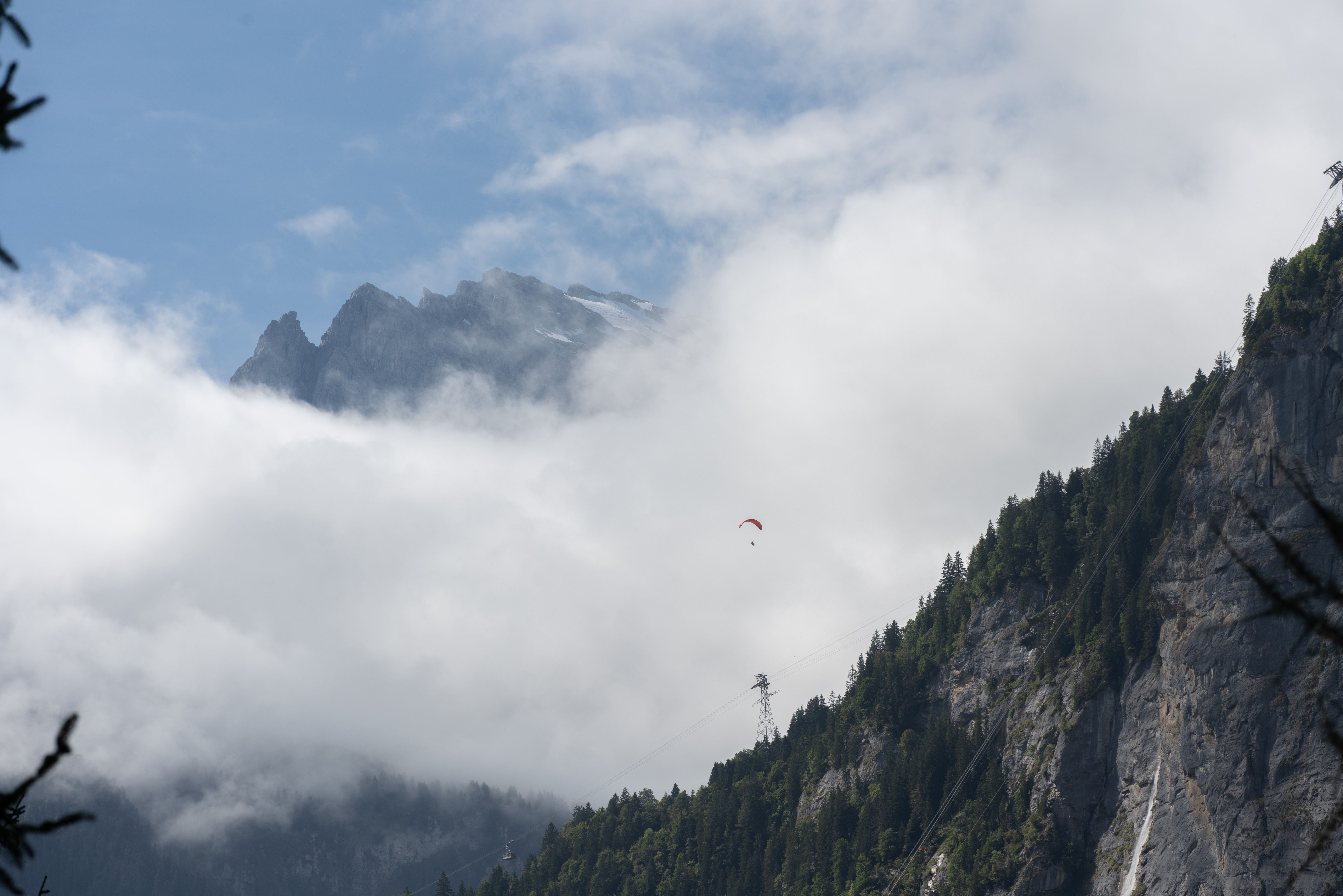 scenic paragliding
