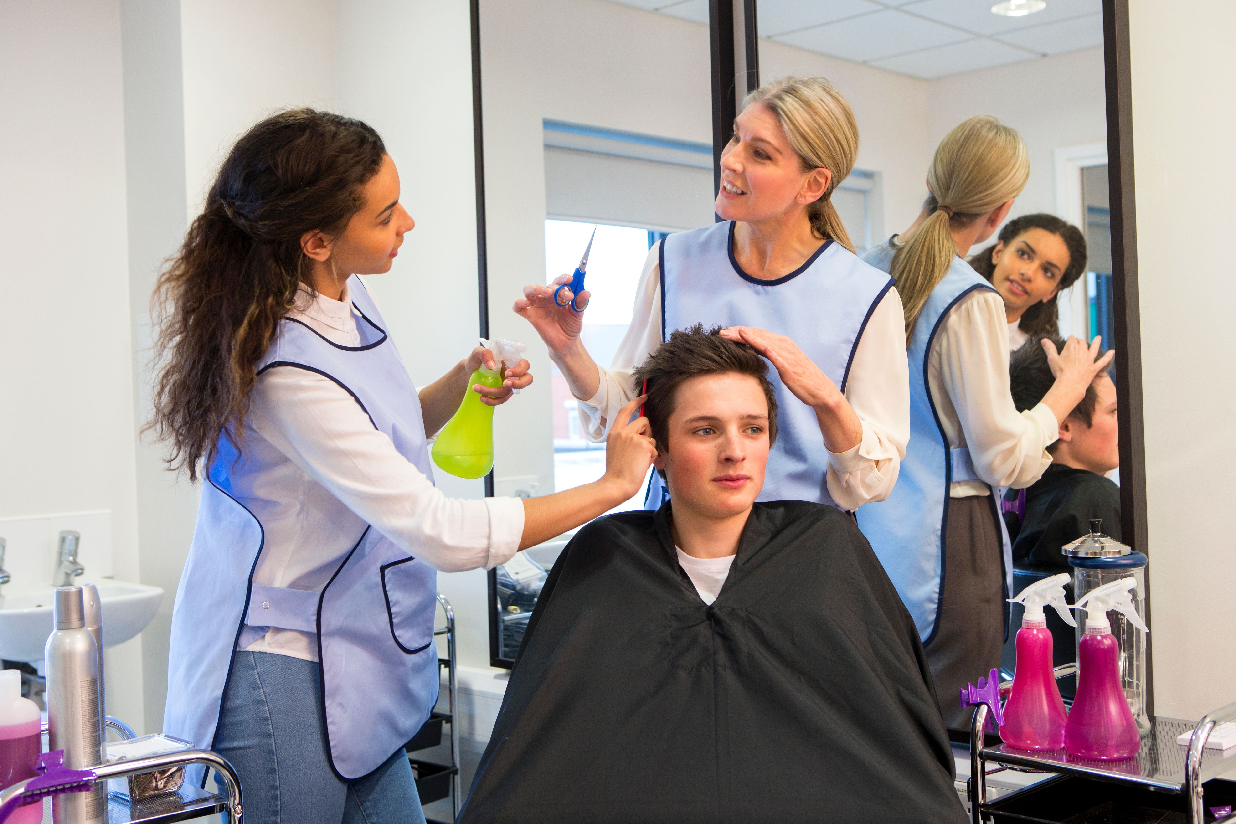 hairdressing class