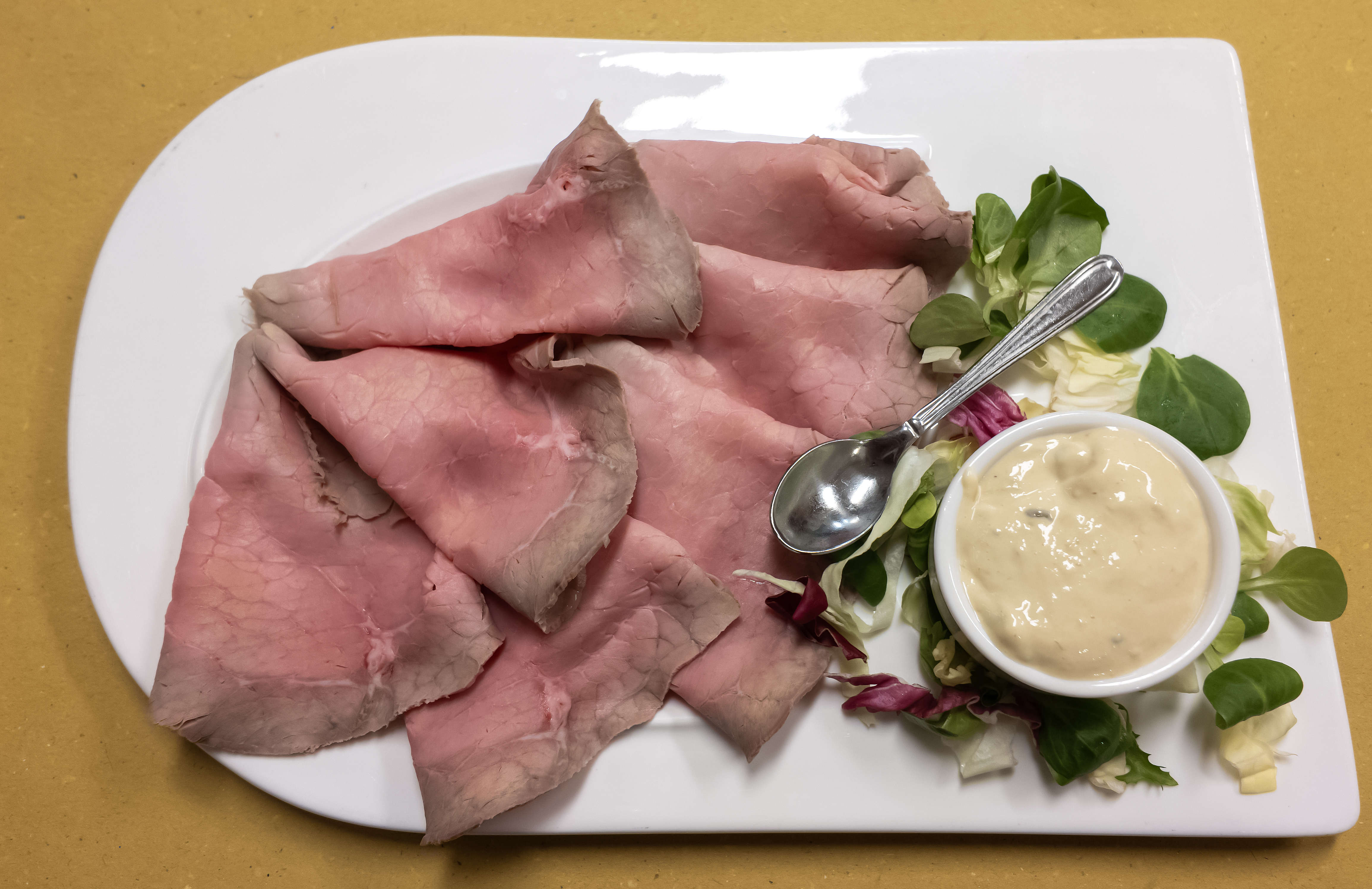 Delicious dish of veal with tuna sauce. Traditional dish of the culinary tradition of Italy and the Piedmont region