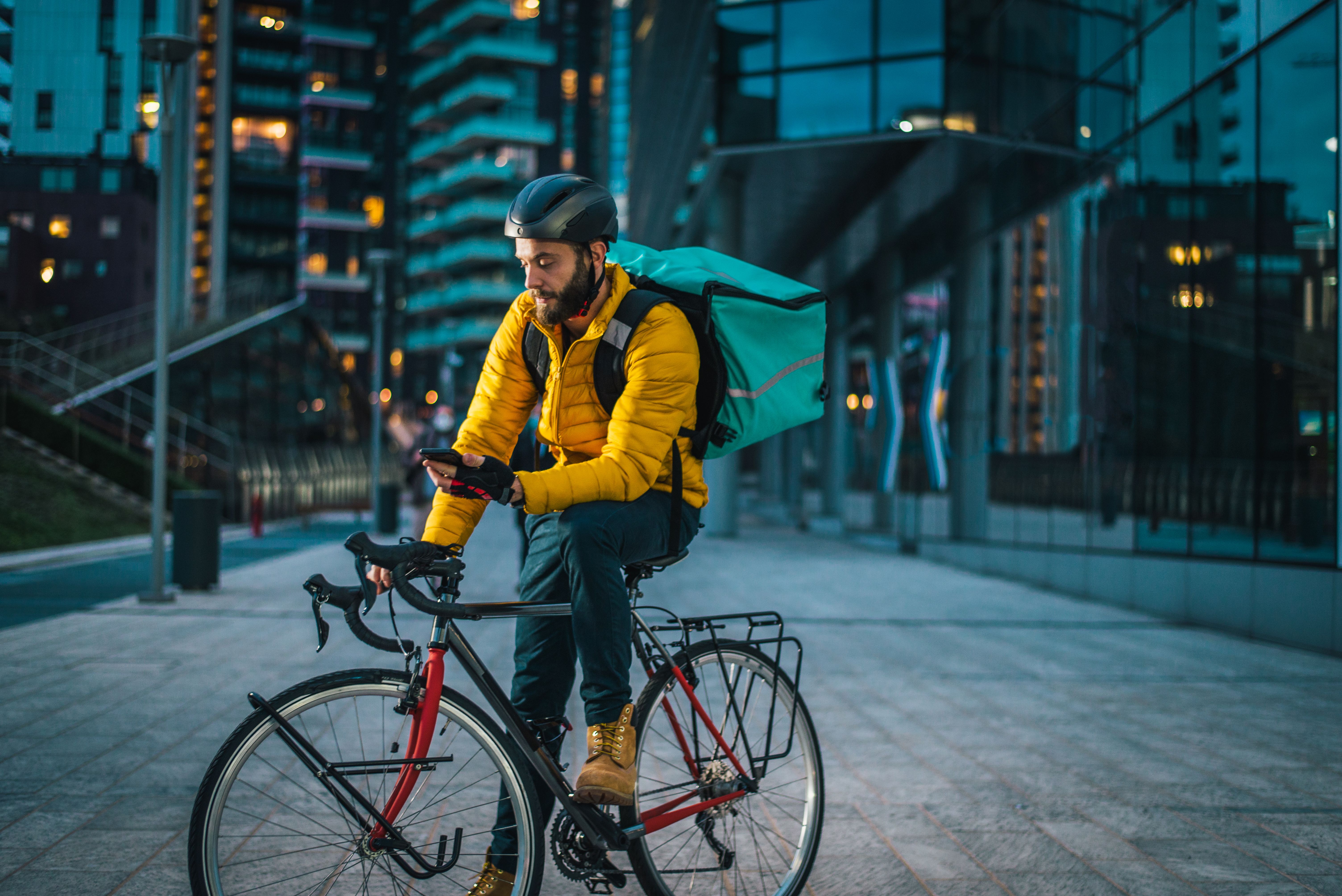 food delivery bike