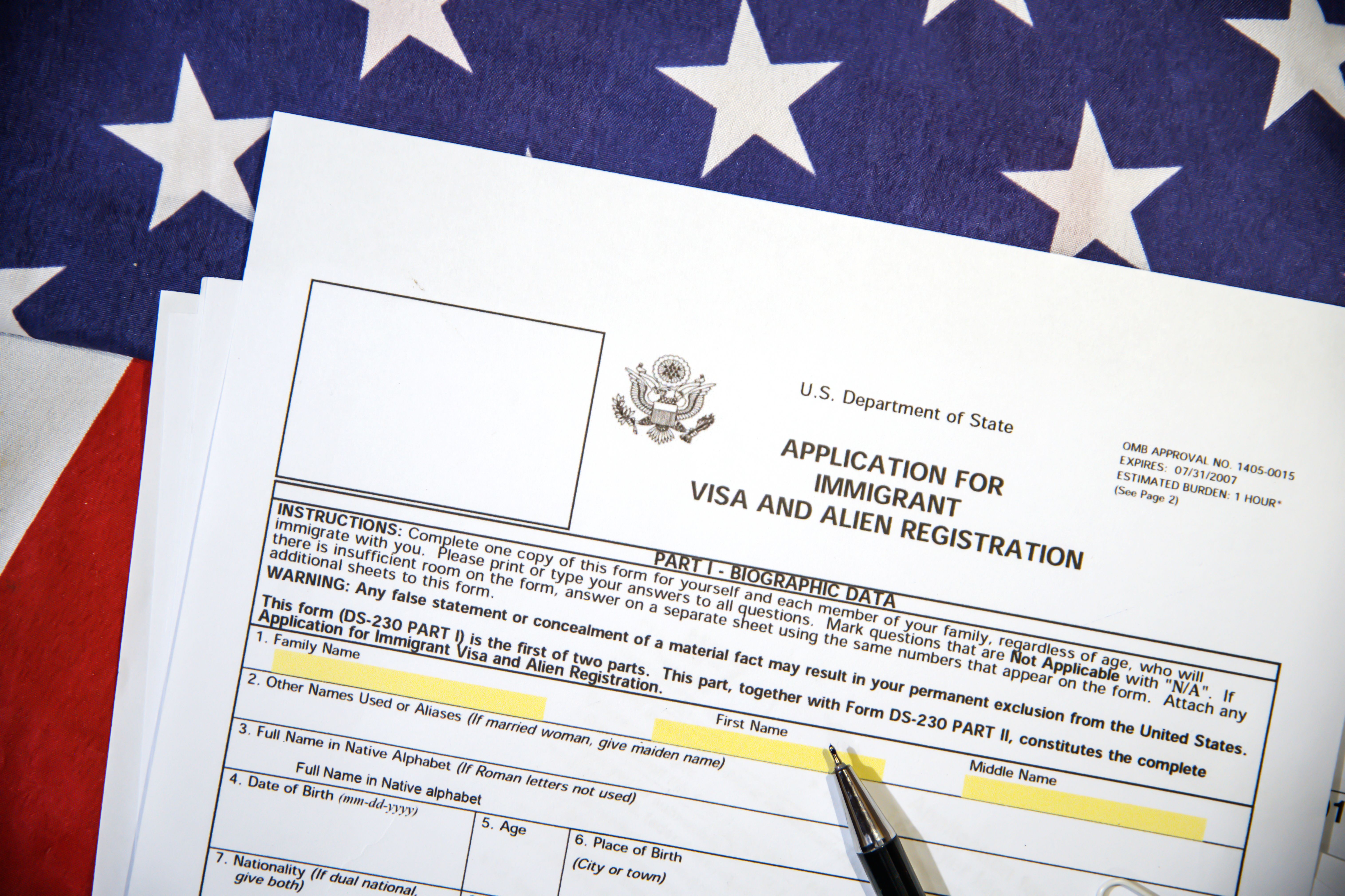 immigration application process