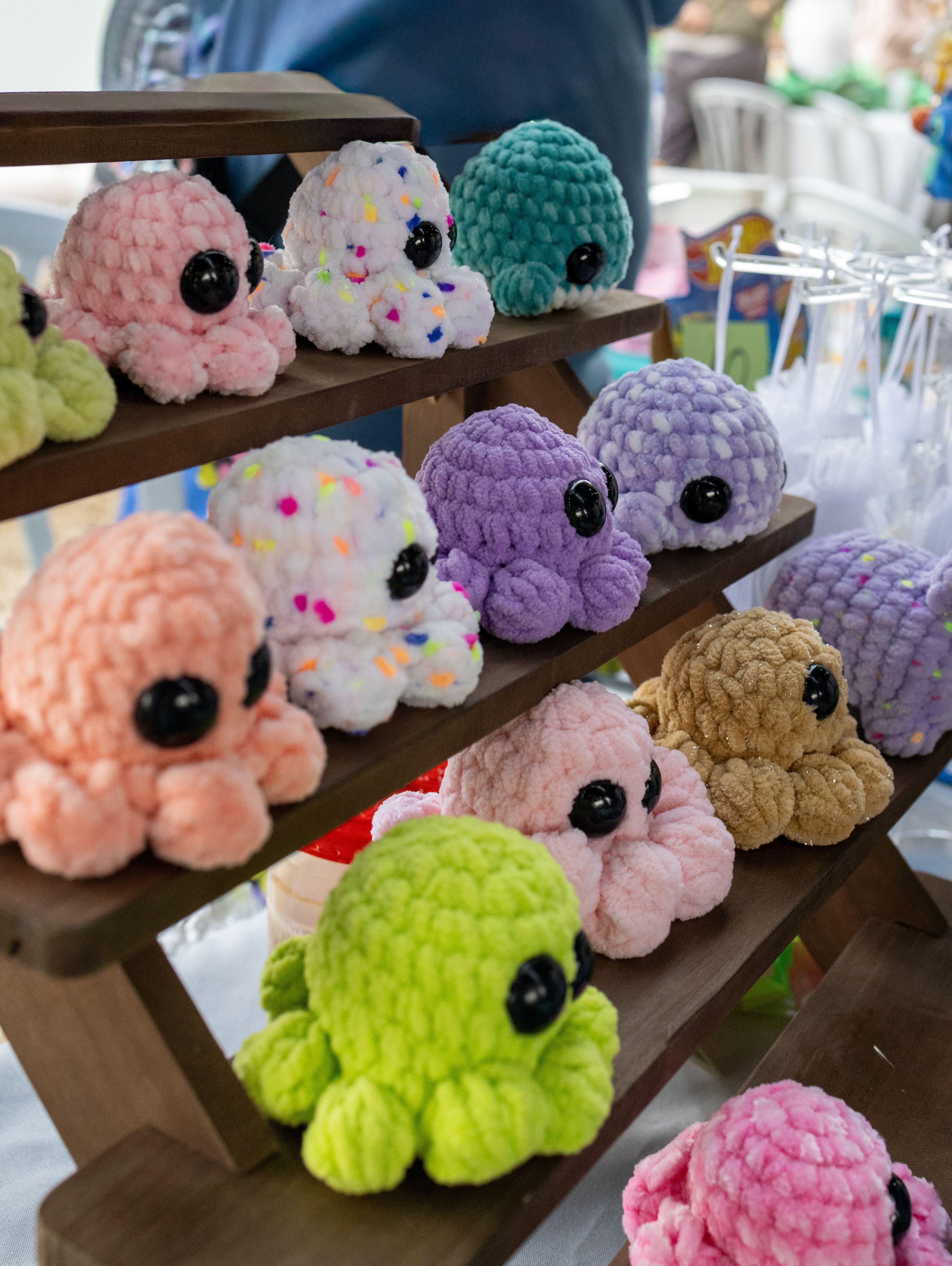 crochet sweets table