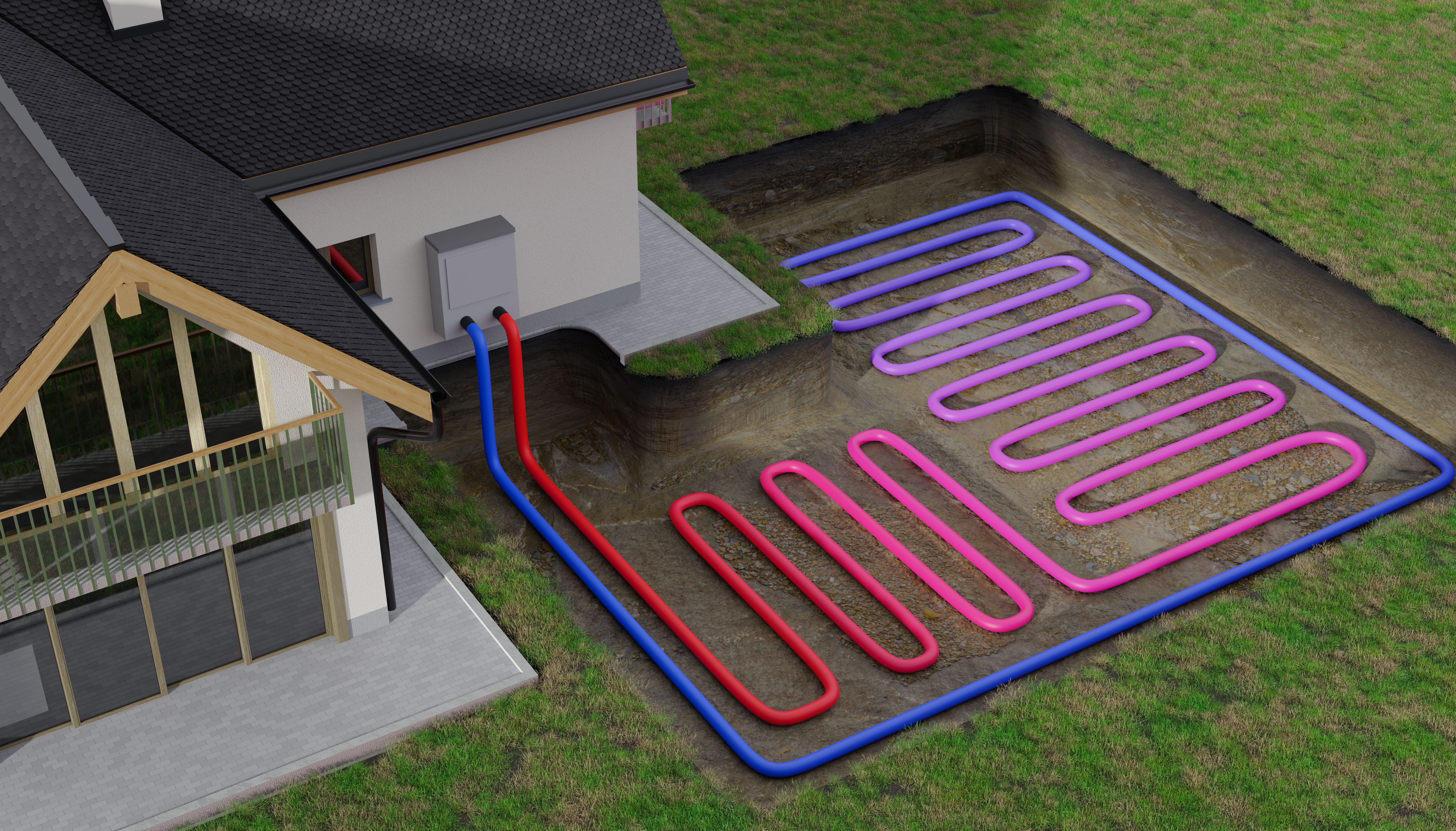 geothermal heating homes