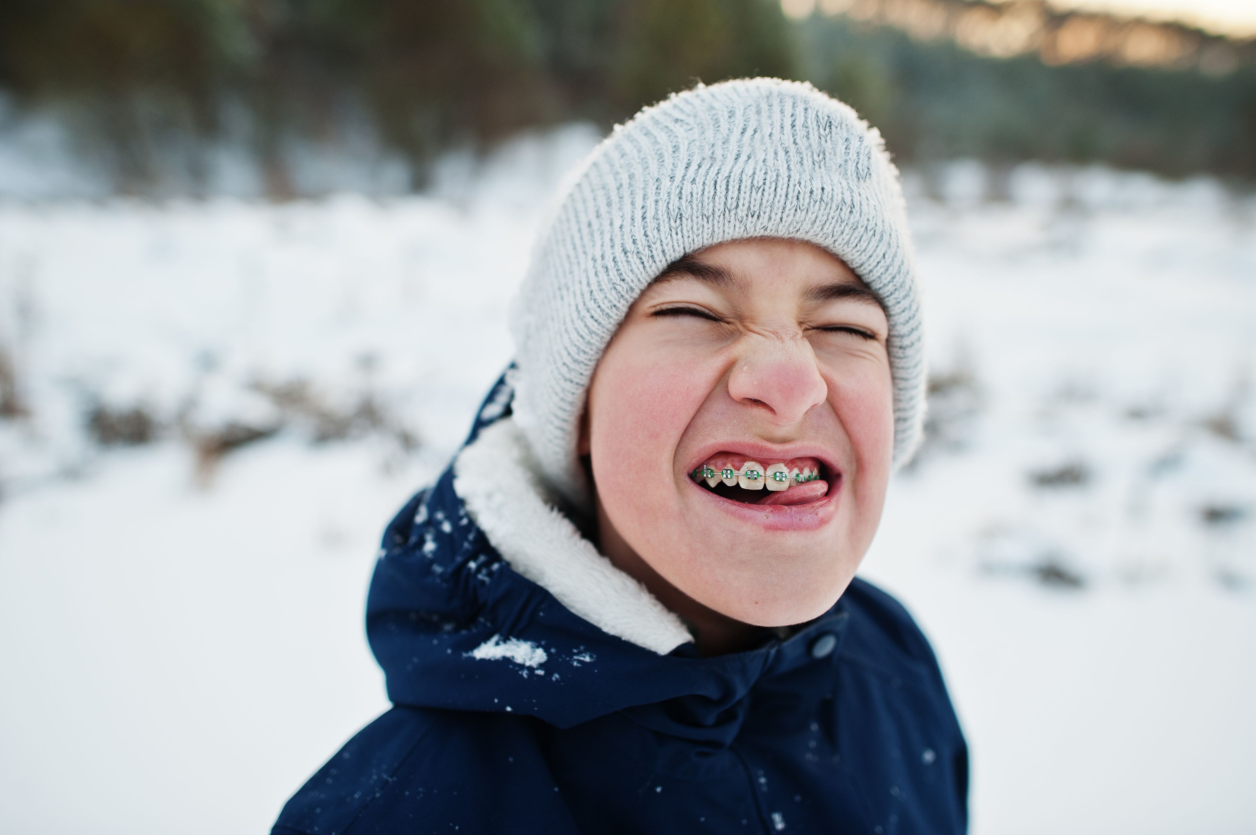 winter braces care
