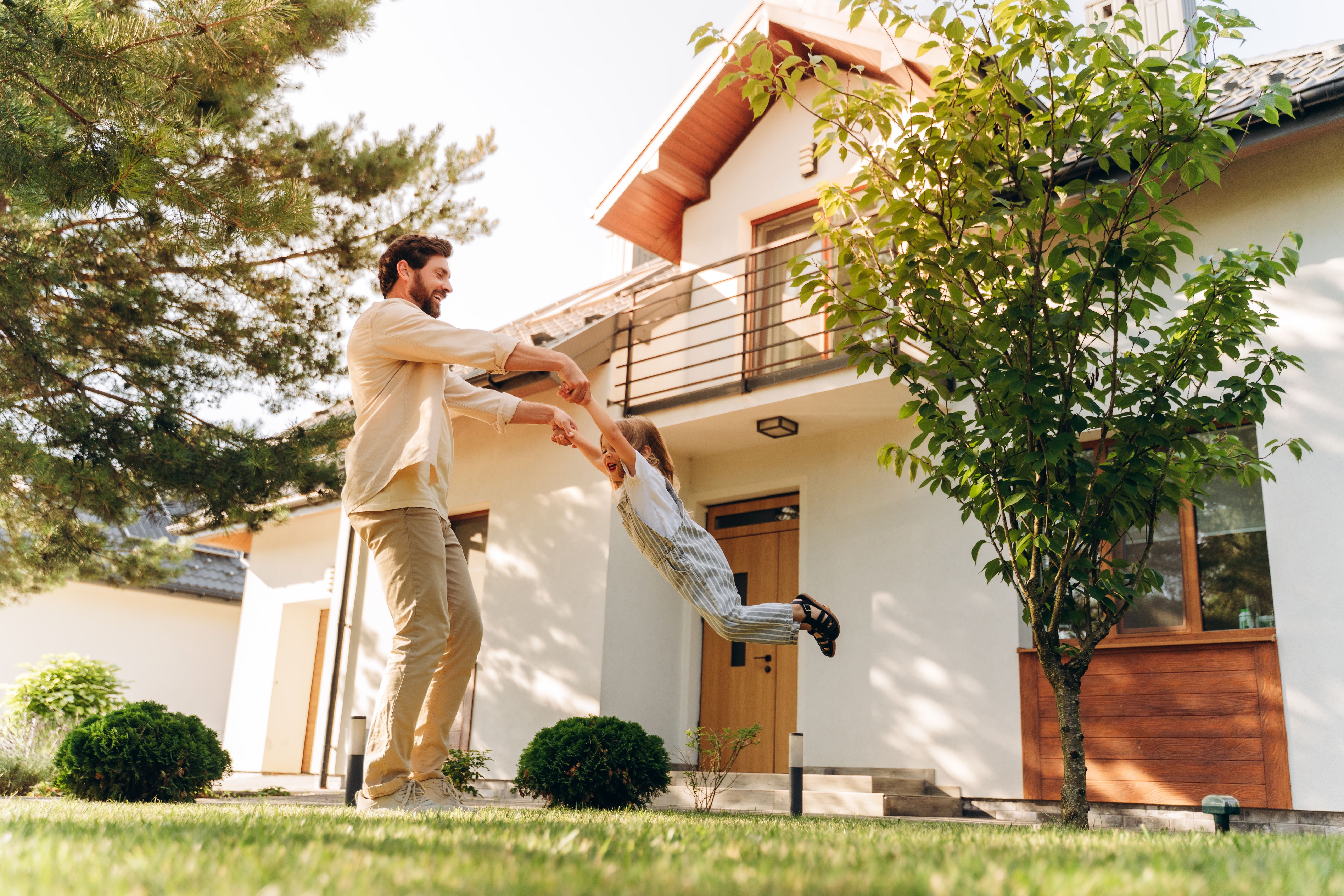 happy homeowner