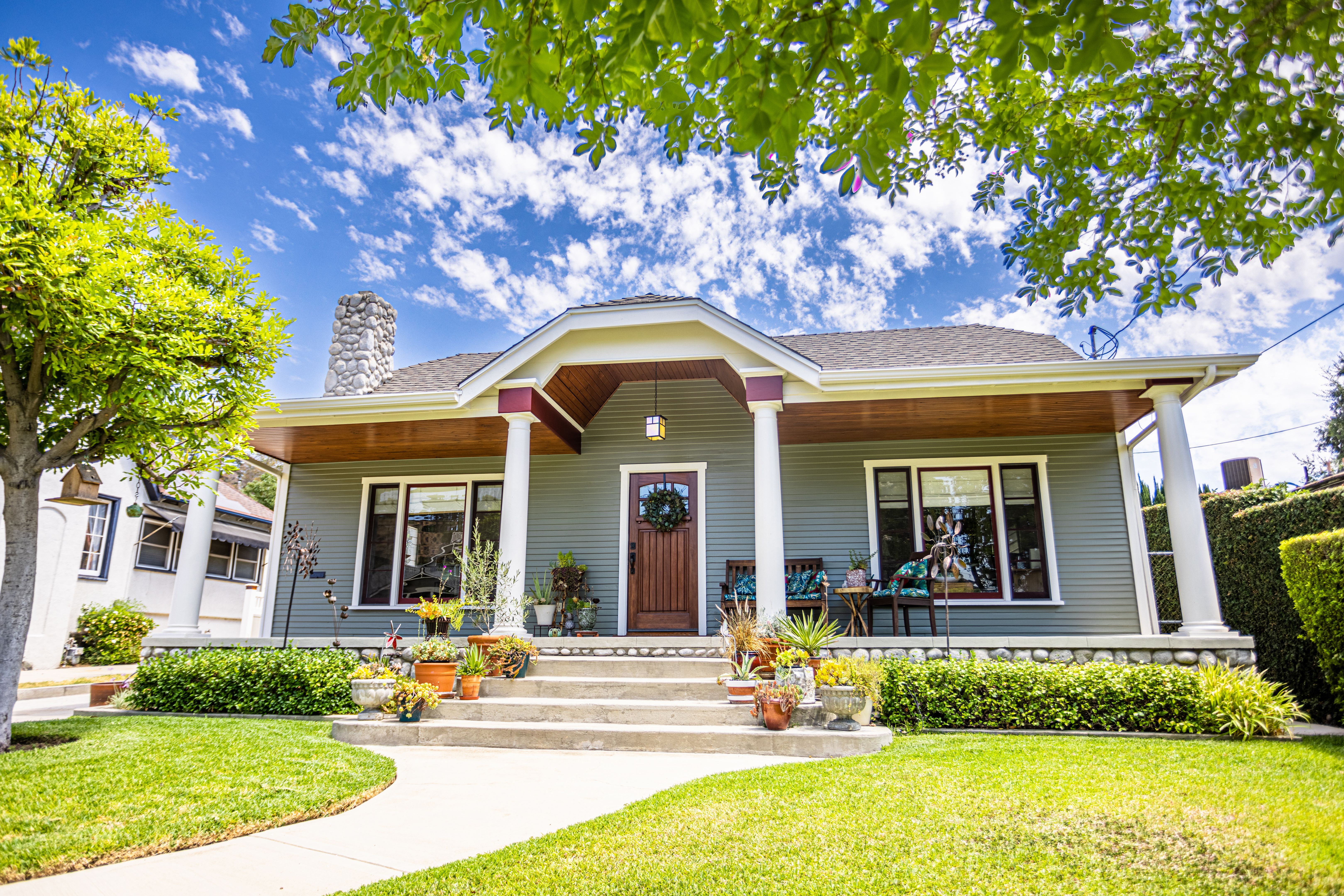exterior house spring