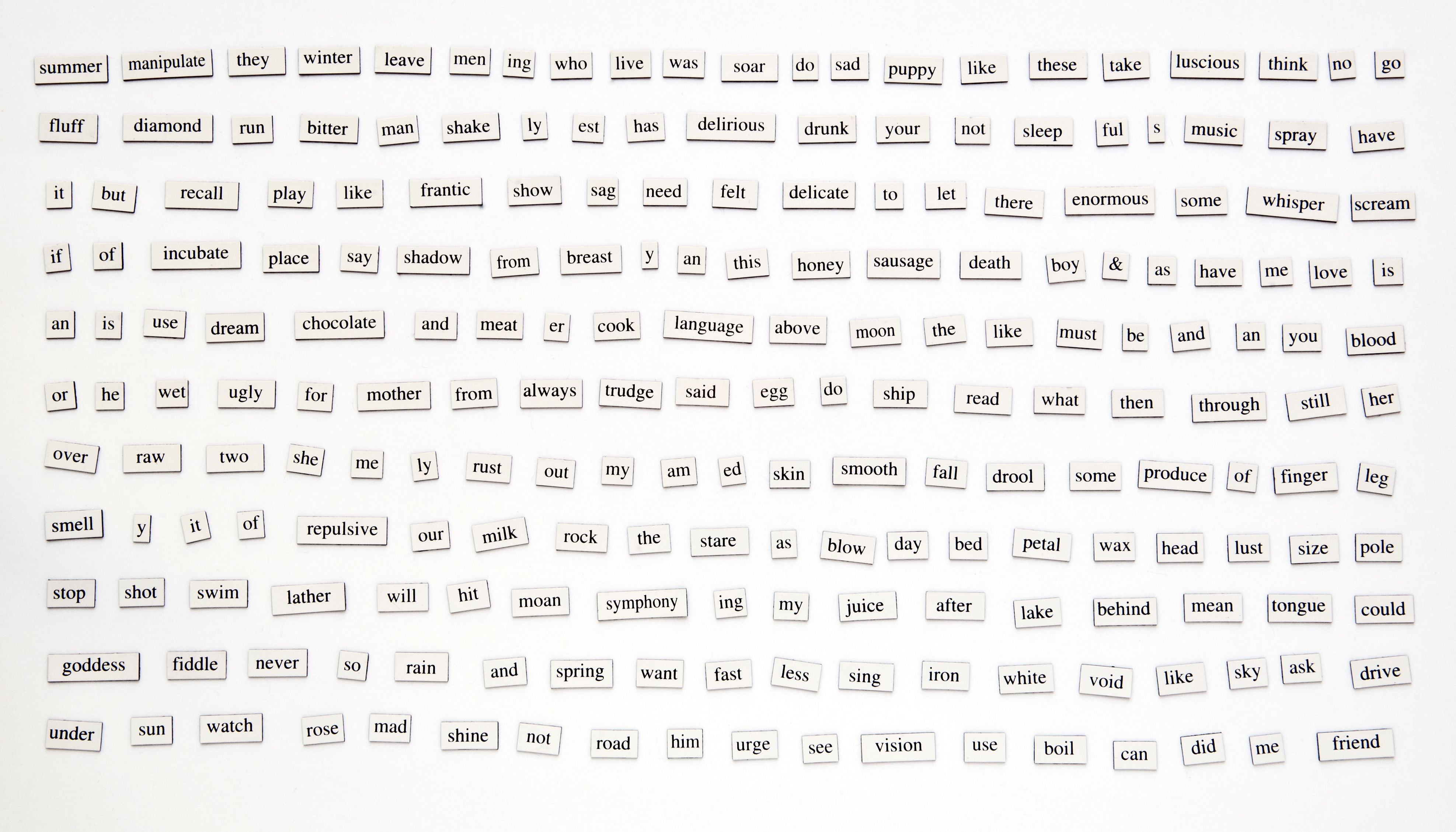 200+ Magnetic Words