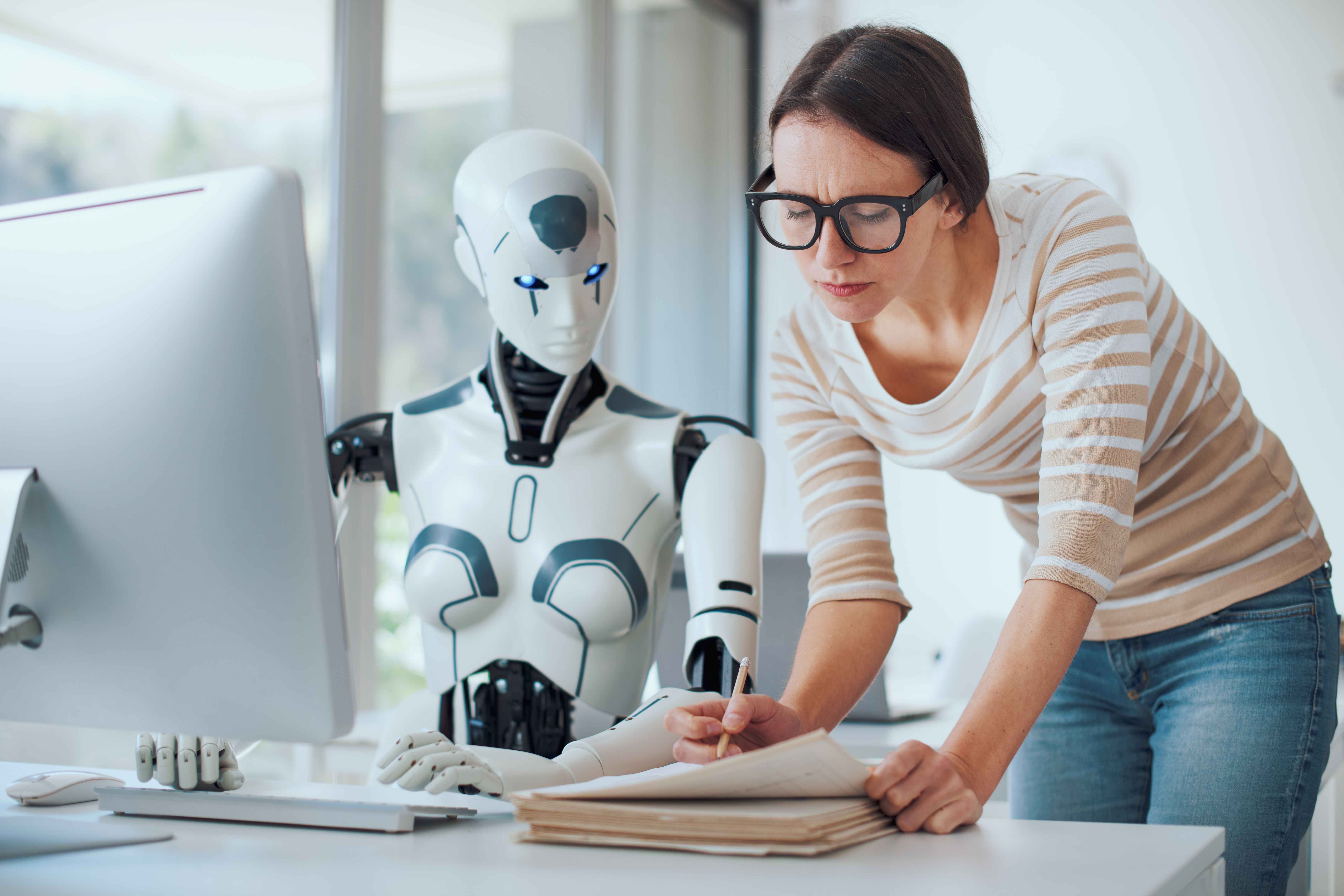robot working