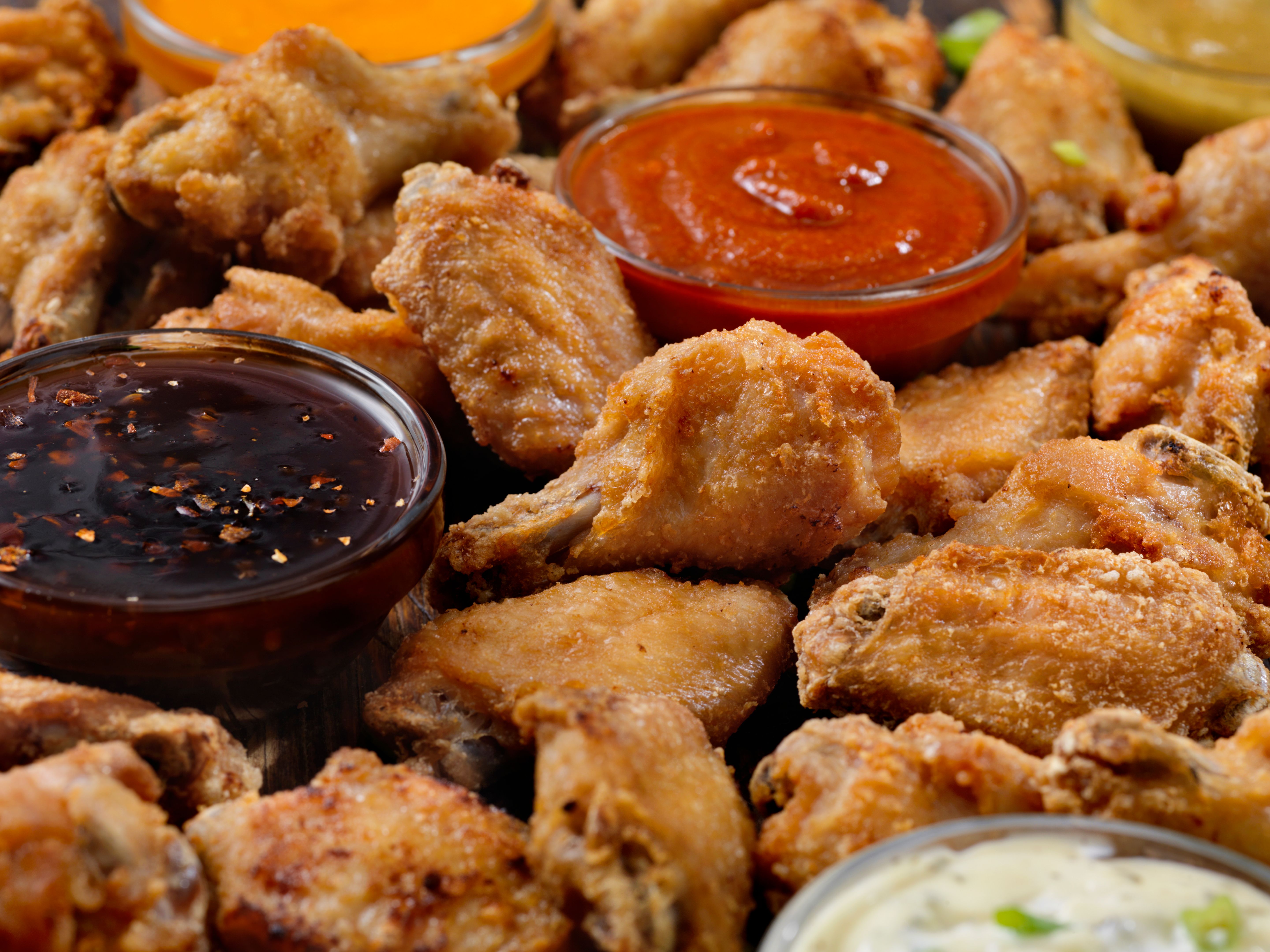 beer and fried chicken