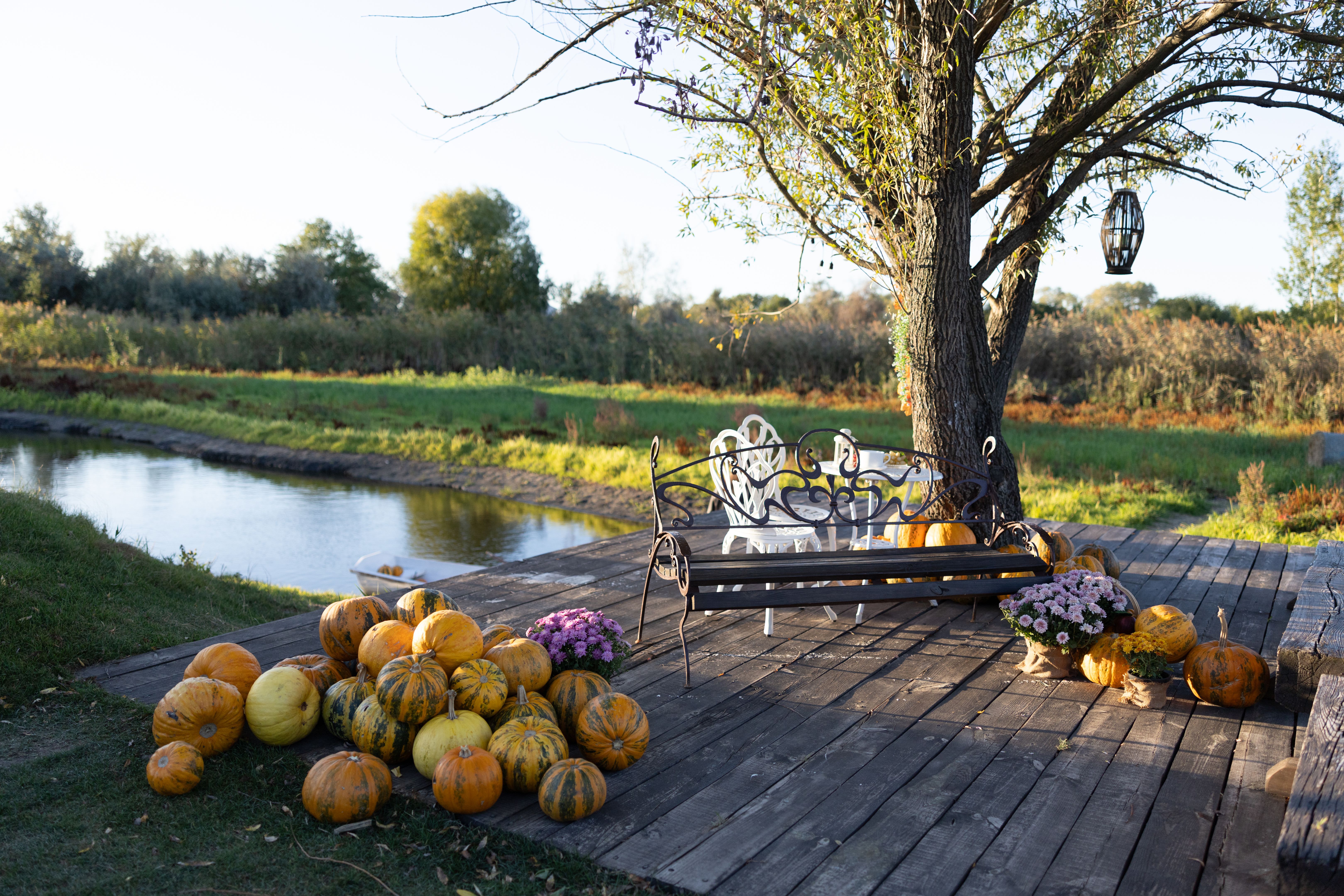autumn patio decor