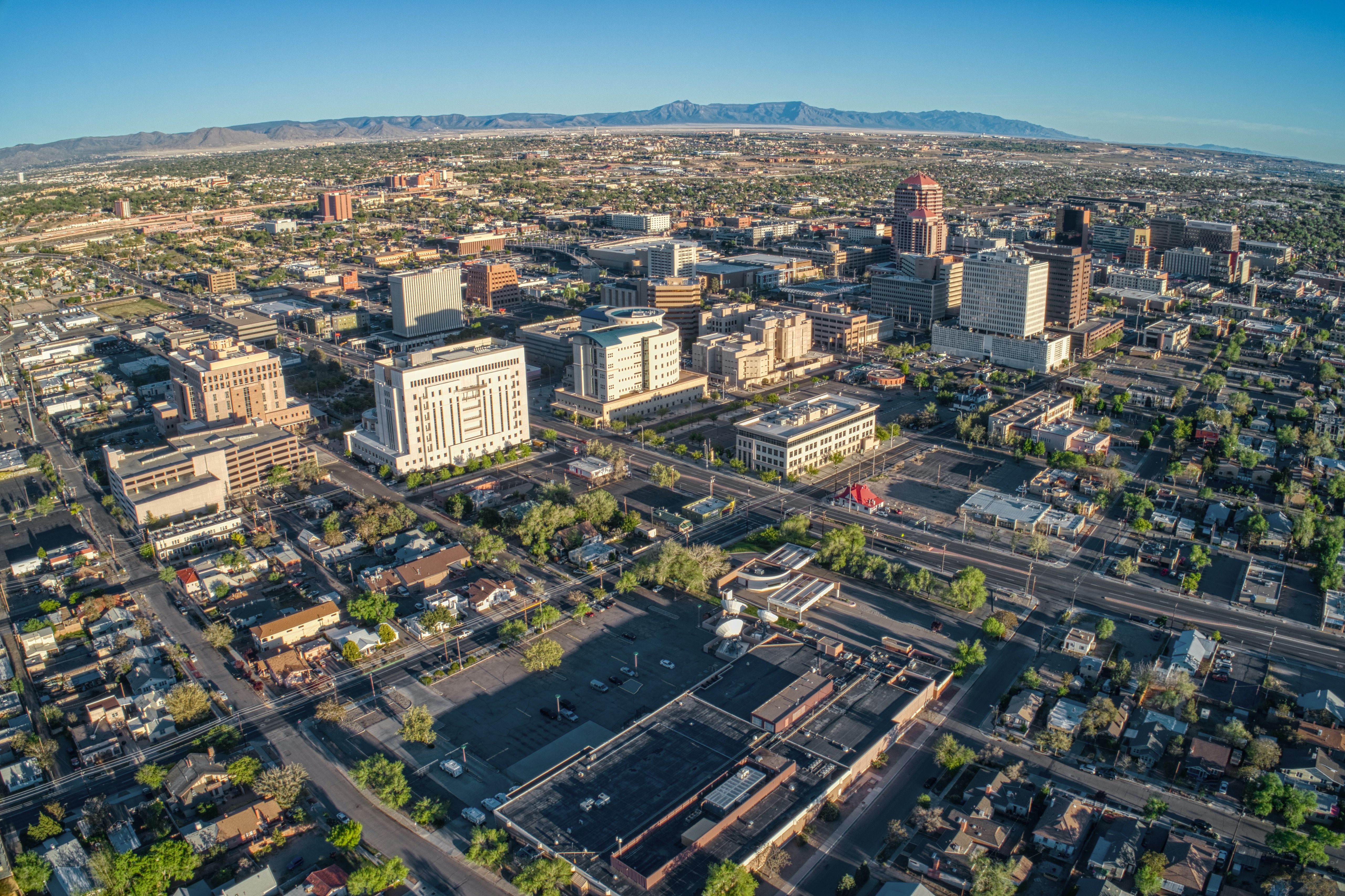 albuquerque aerial view