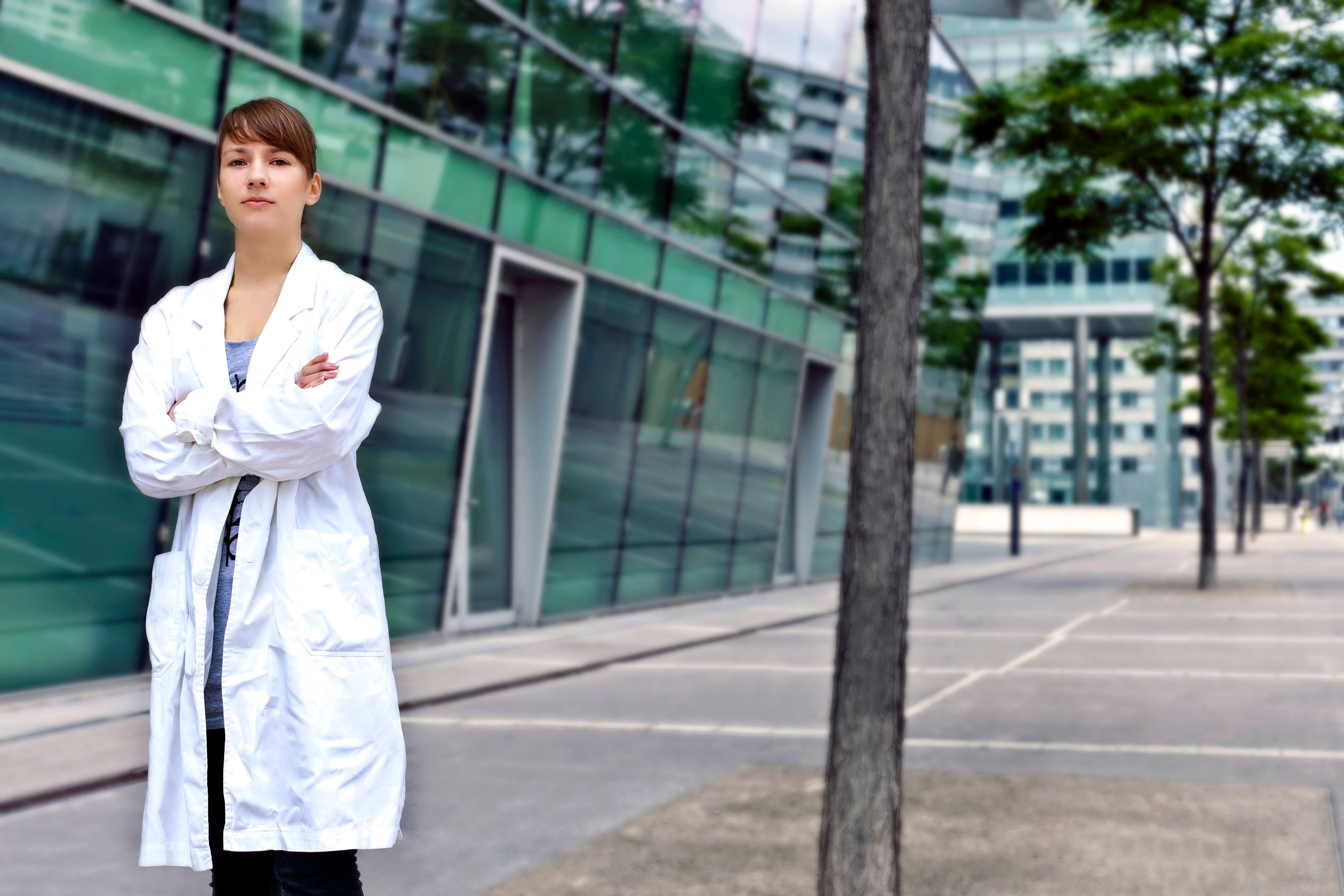 Confident and smart scientist or doctor Confident and smart scientist or doctor