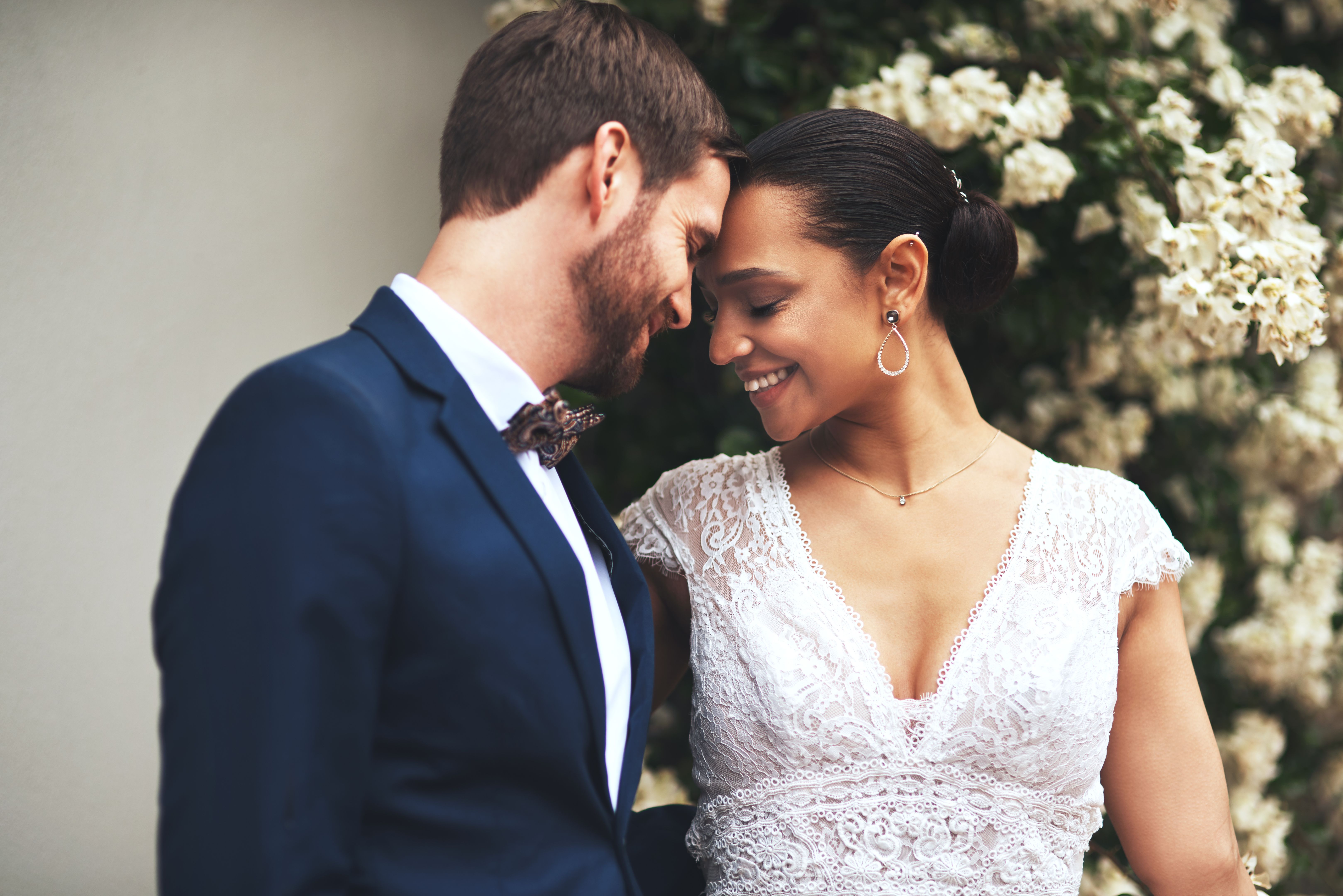 happy couple wedding