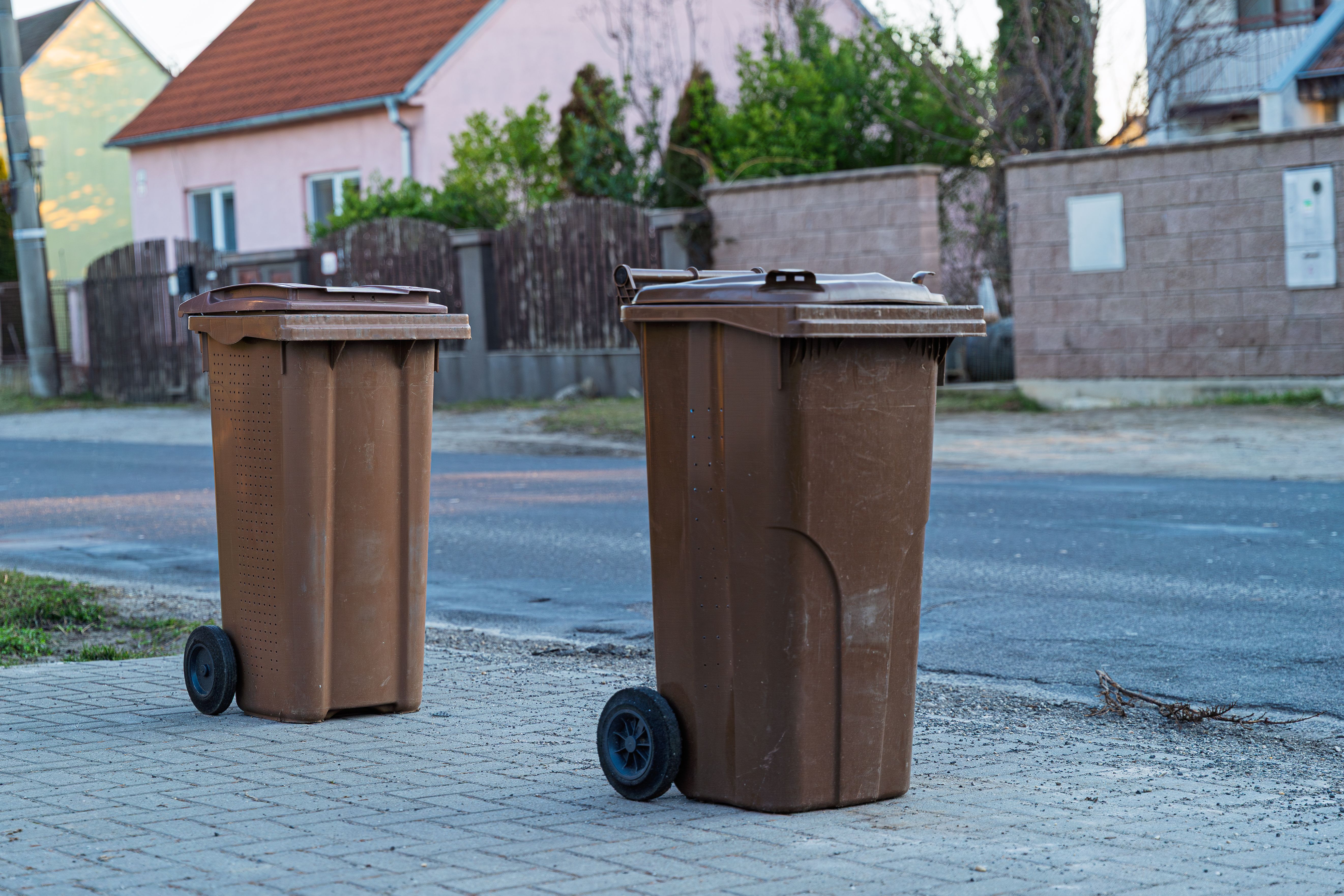 traditional waste bin