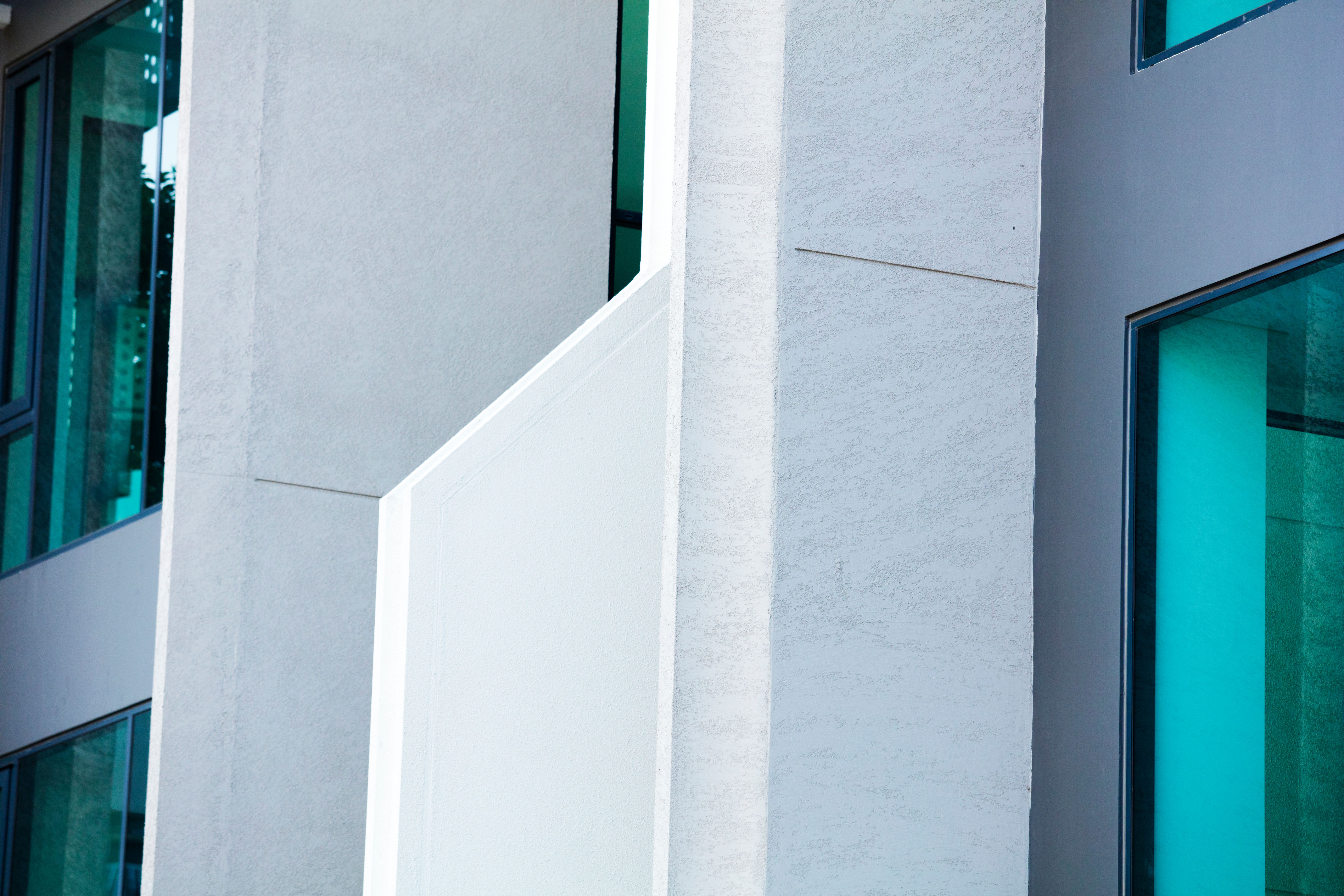 Design detail of modern residential block