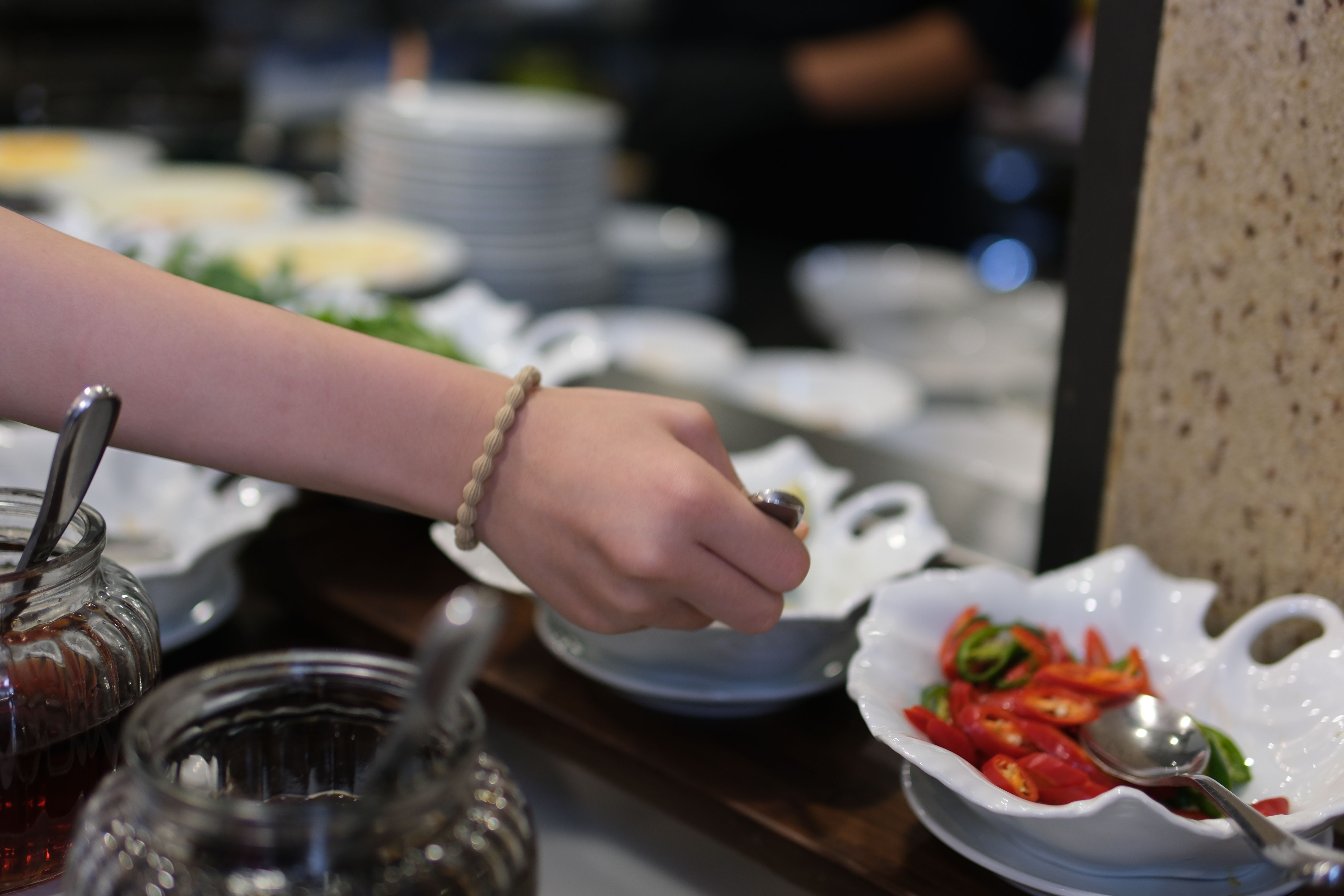 pho soup Vietnamese Vermicelli Soup Making Process Vietnam pho bo seller preparing rice vermicelli soup on the street small eatery cooking fa soup in Vietnam street food dirt unsanitary