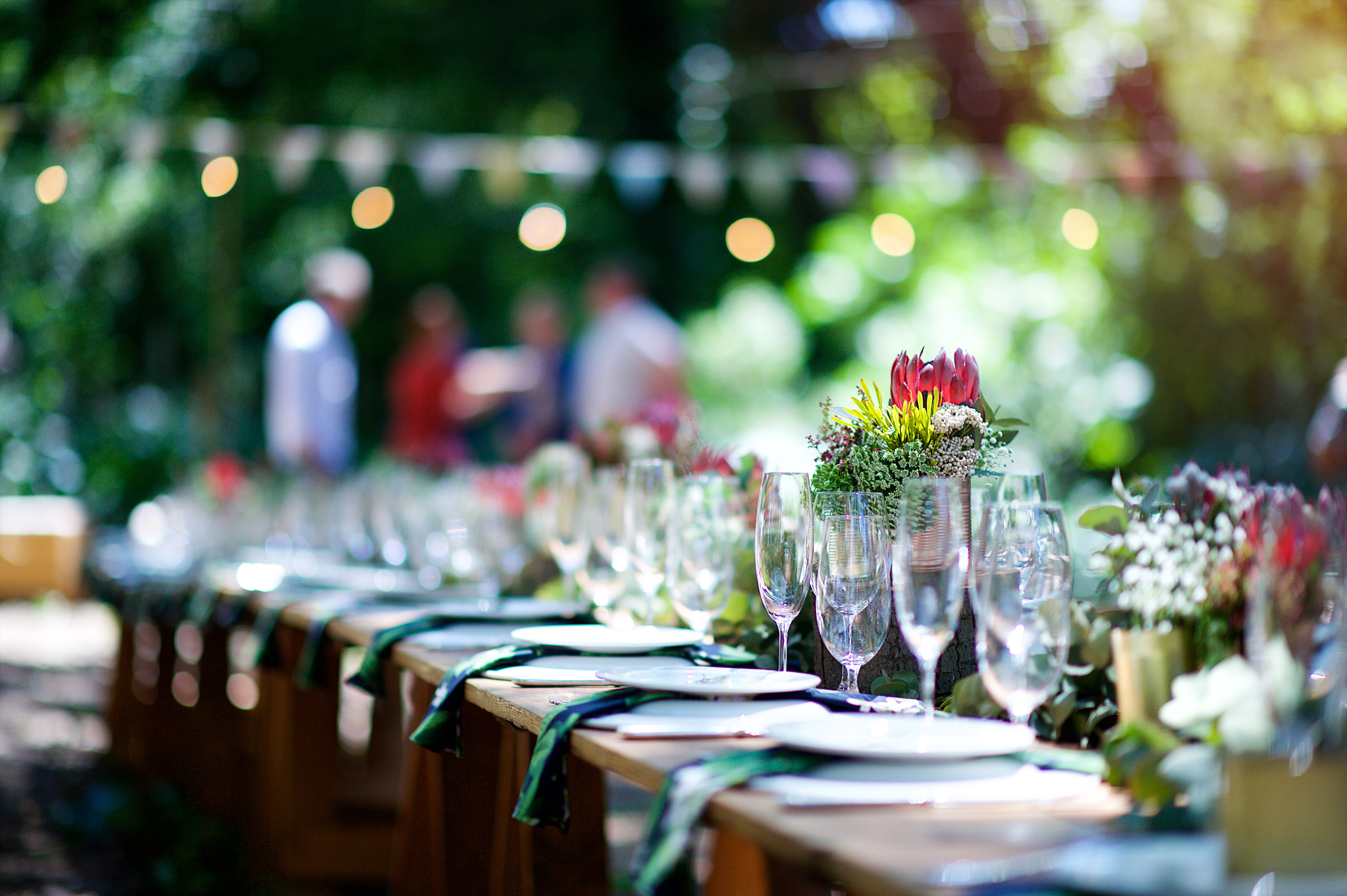 festive table setting