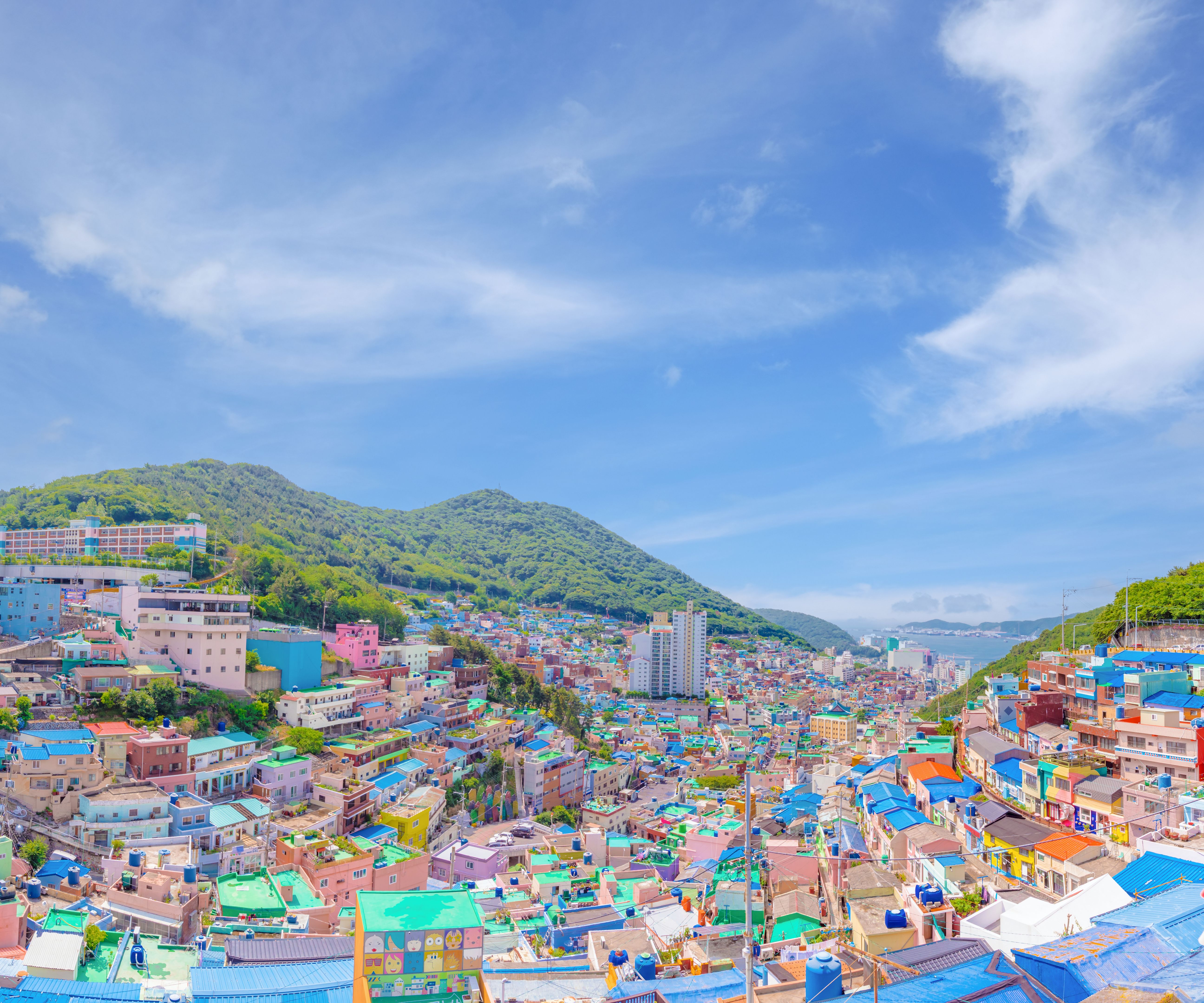 The most beautiful Viewpoint Gamcheon Culture Village Busan(pusan), South Korea