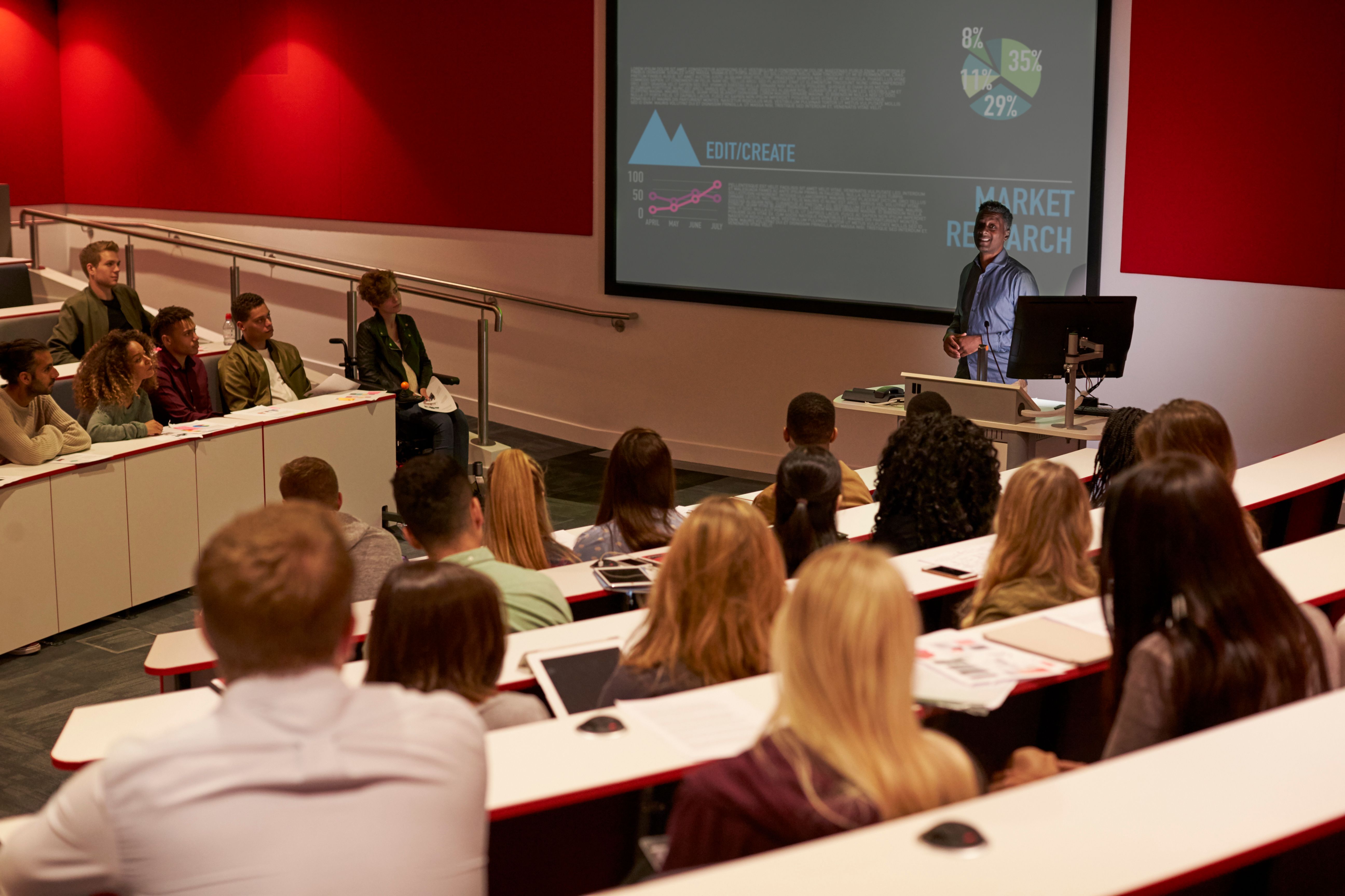 university lecture