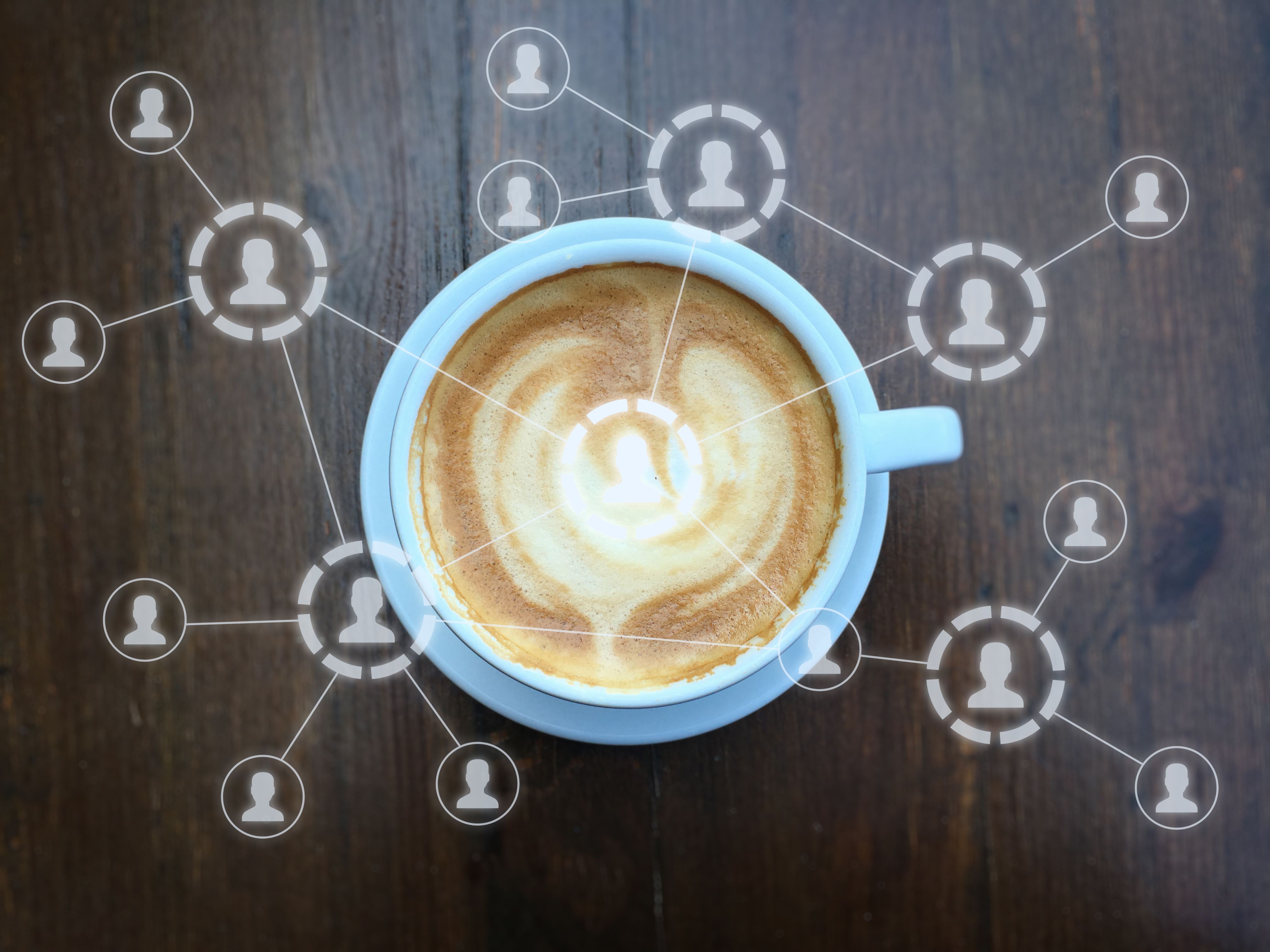 virtual coffee event