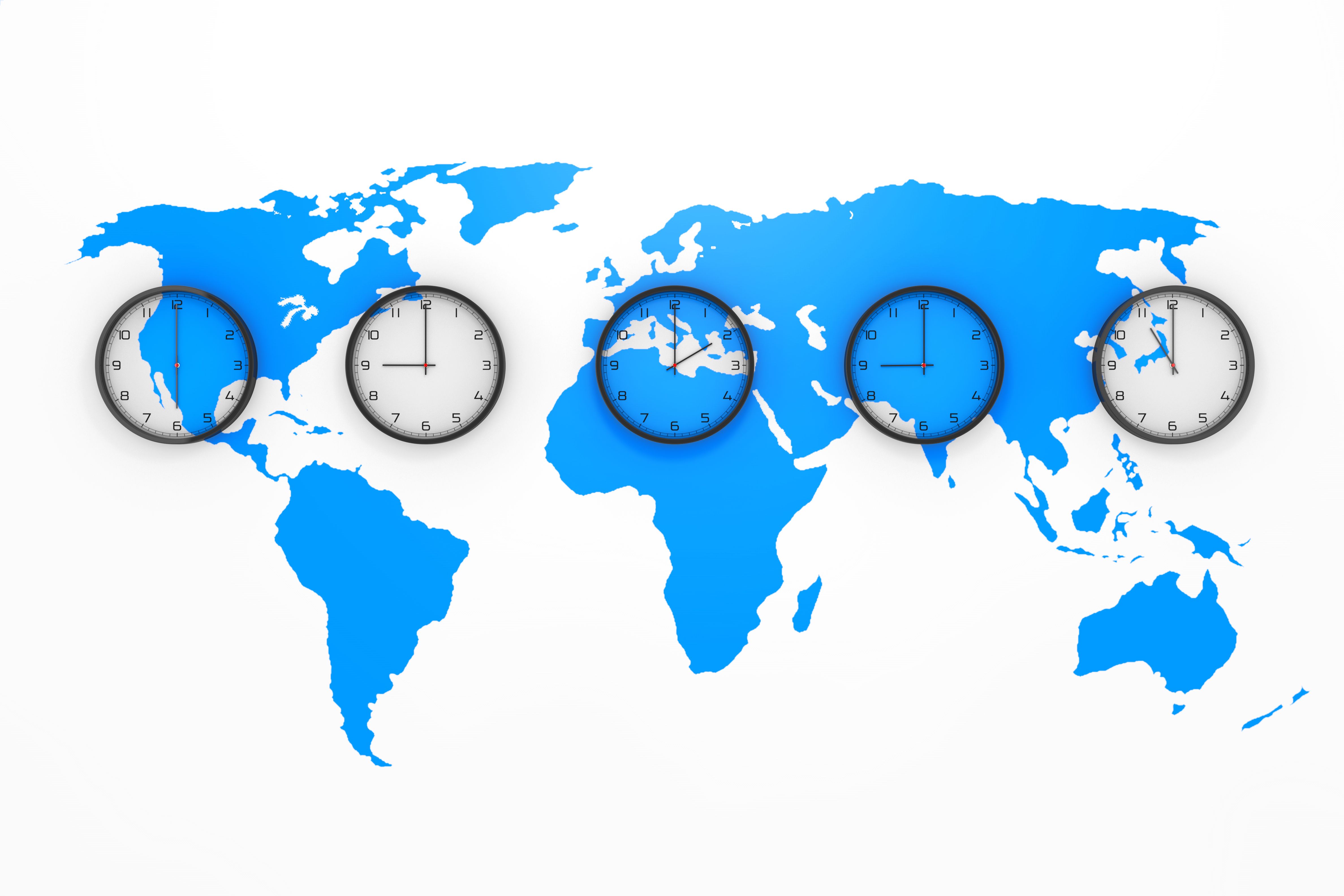 time zone map