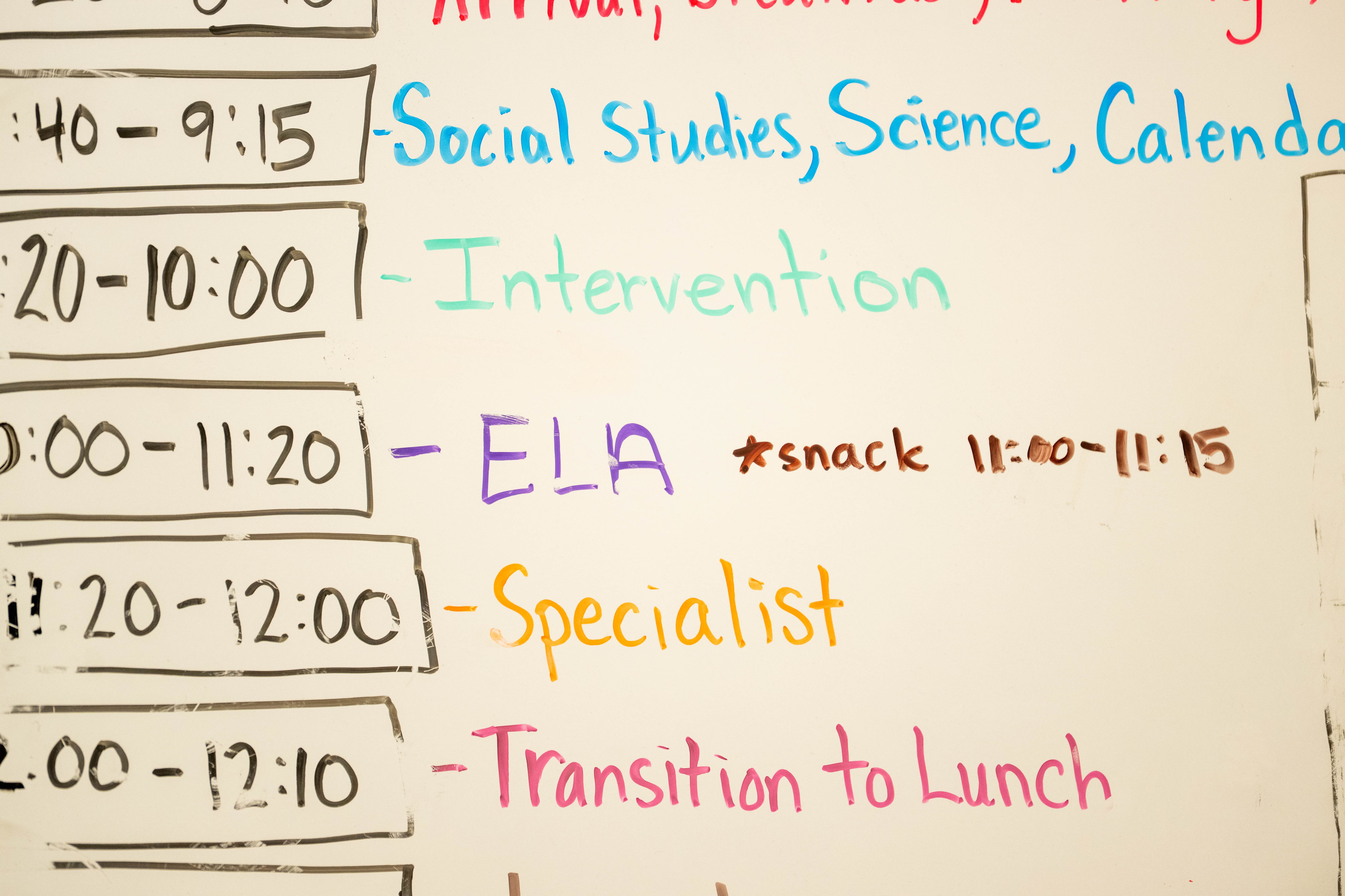 language class schedule