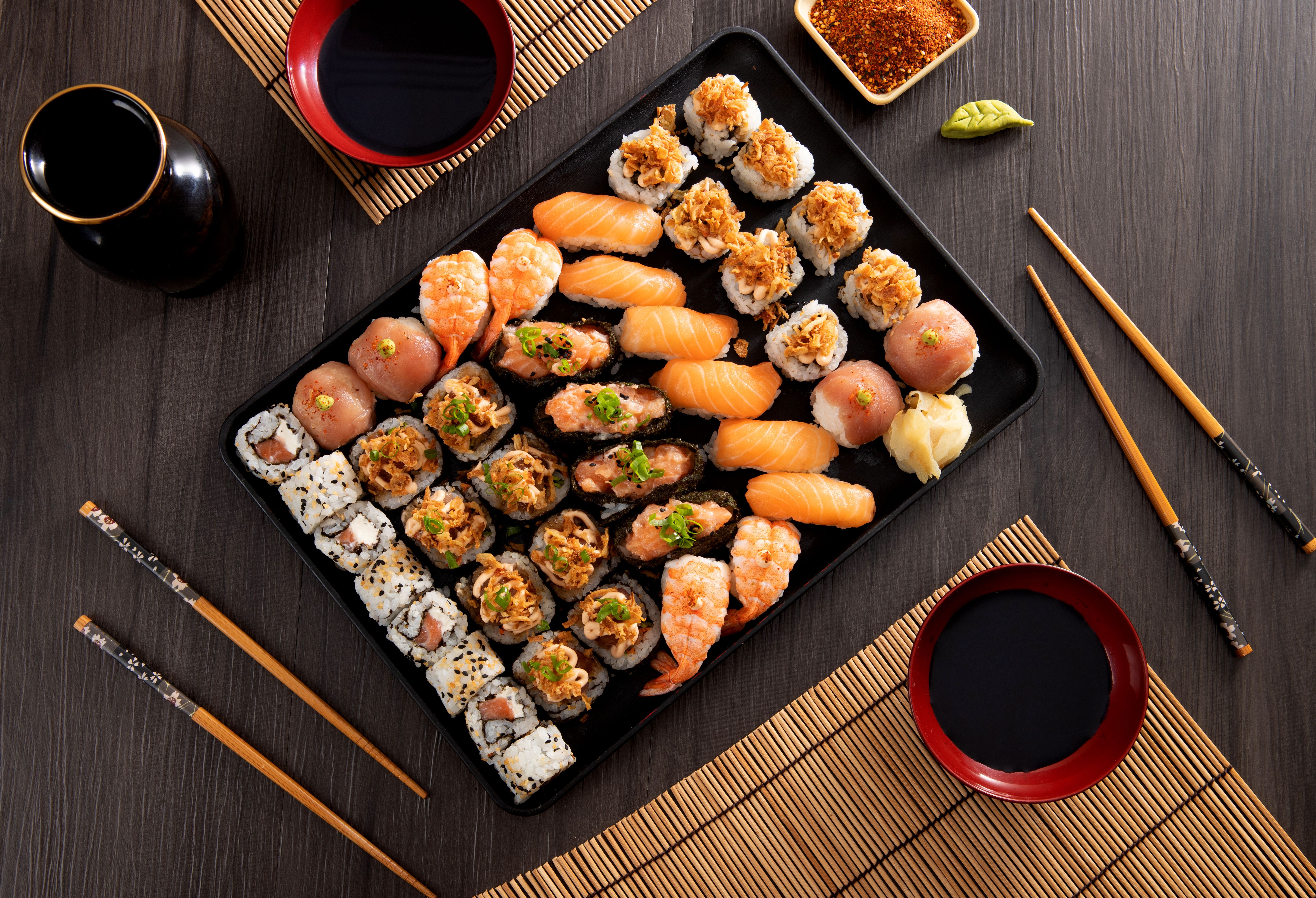 home sushi meal