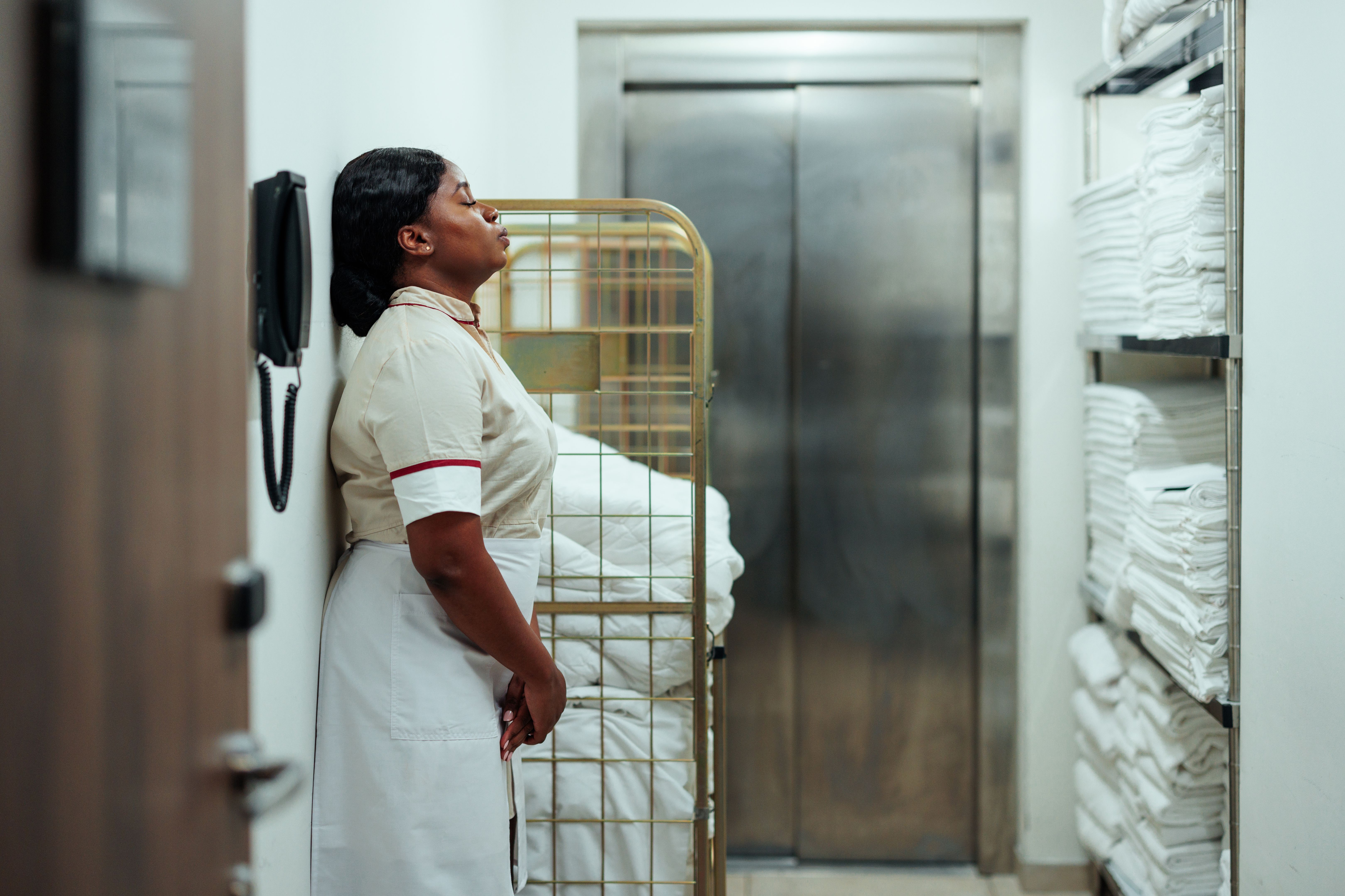 cleaning service worker