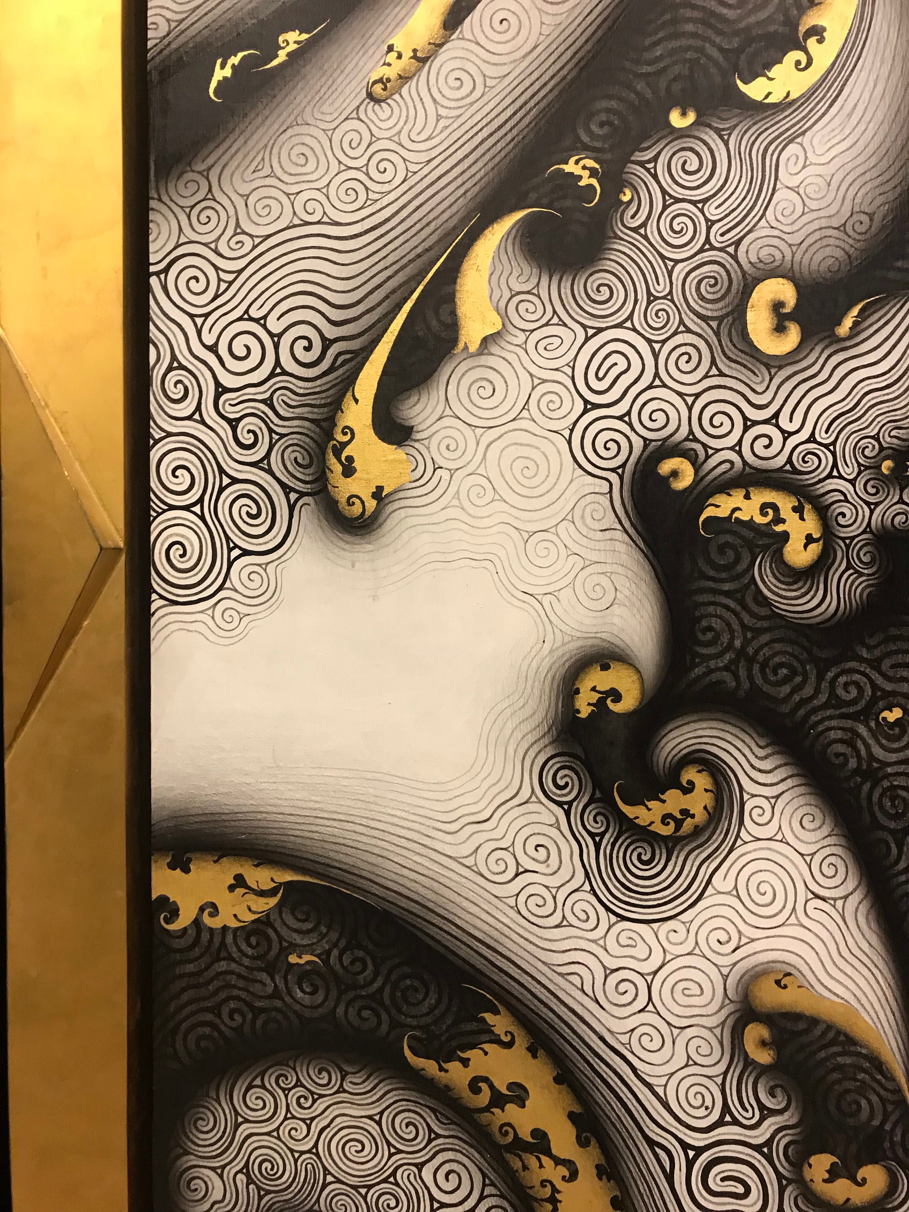 Thai pattern art background