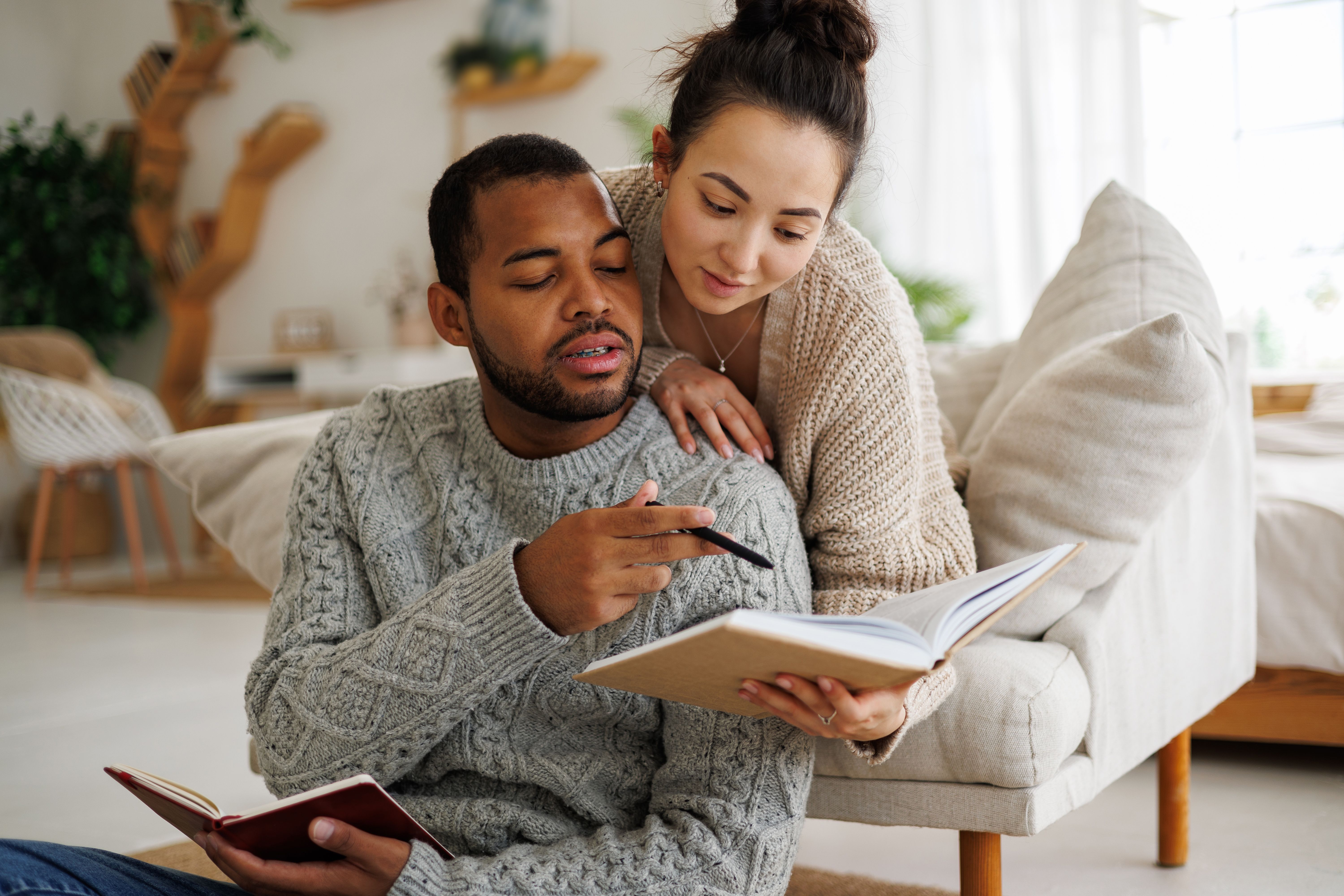 diverse couple activities