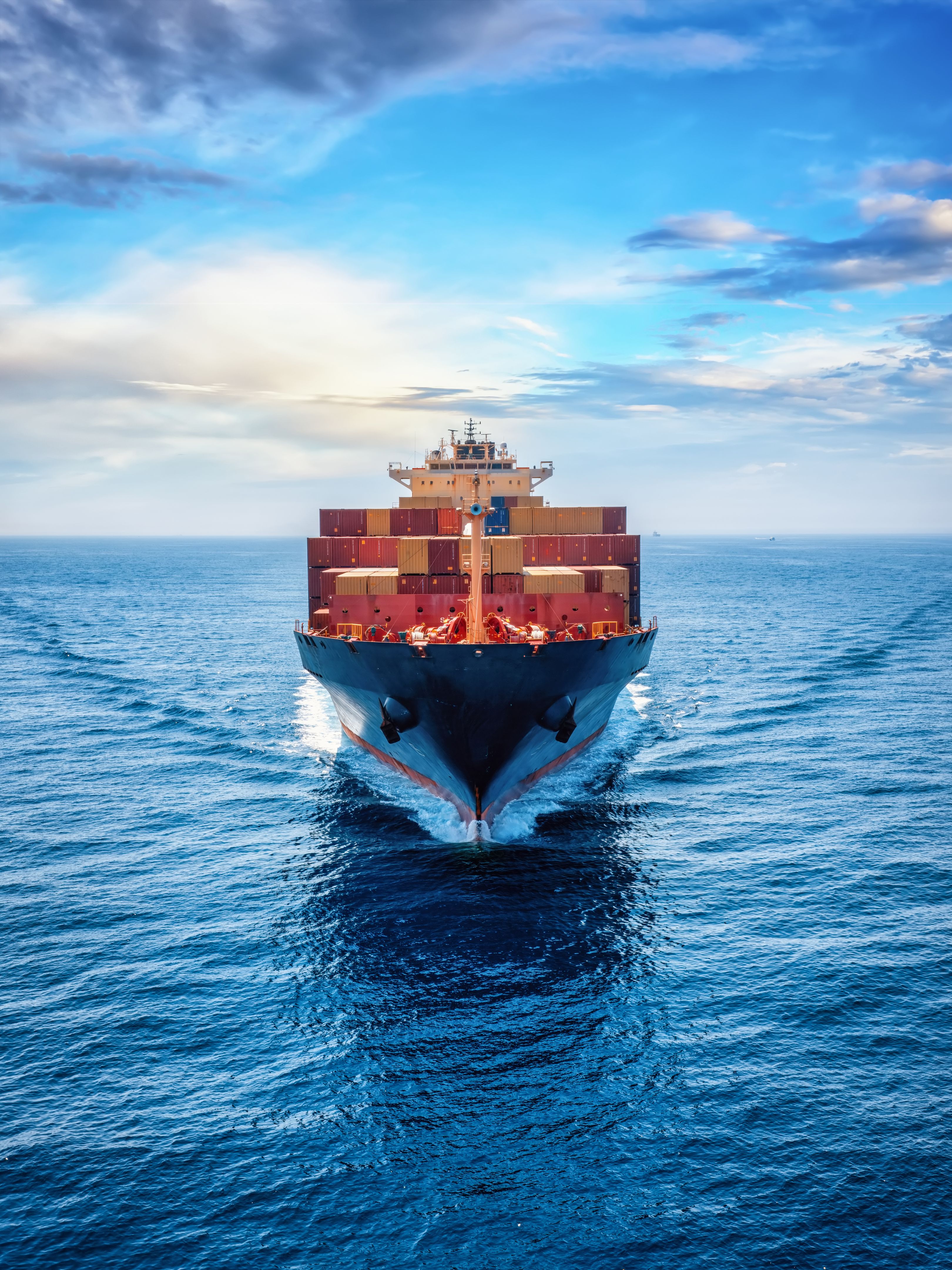 ship in ocean