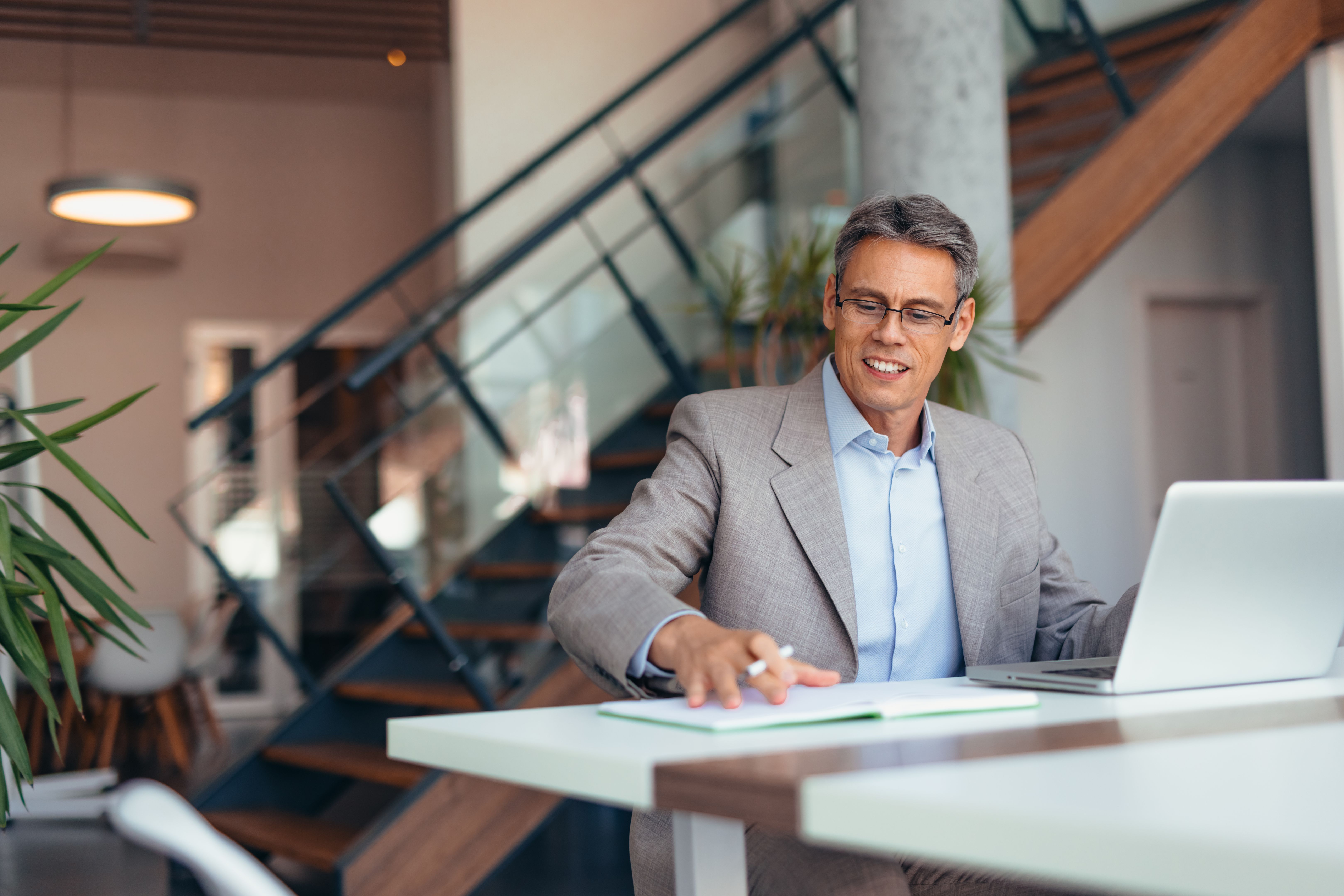 busy executive learning