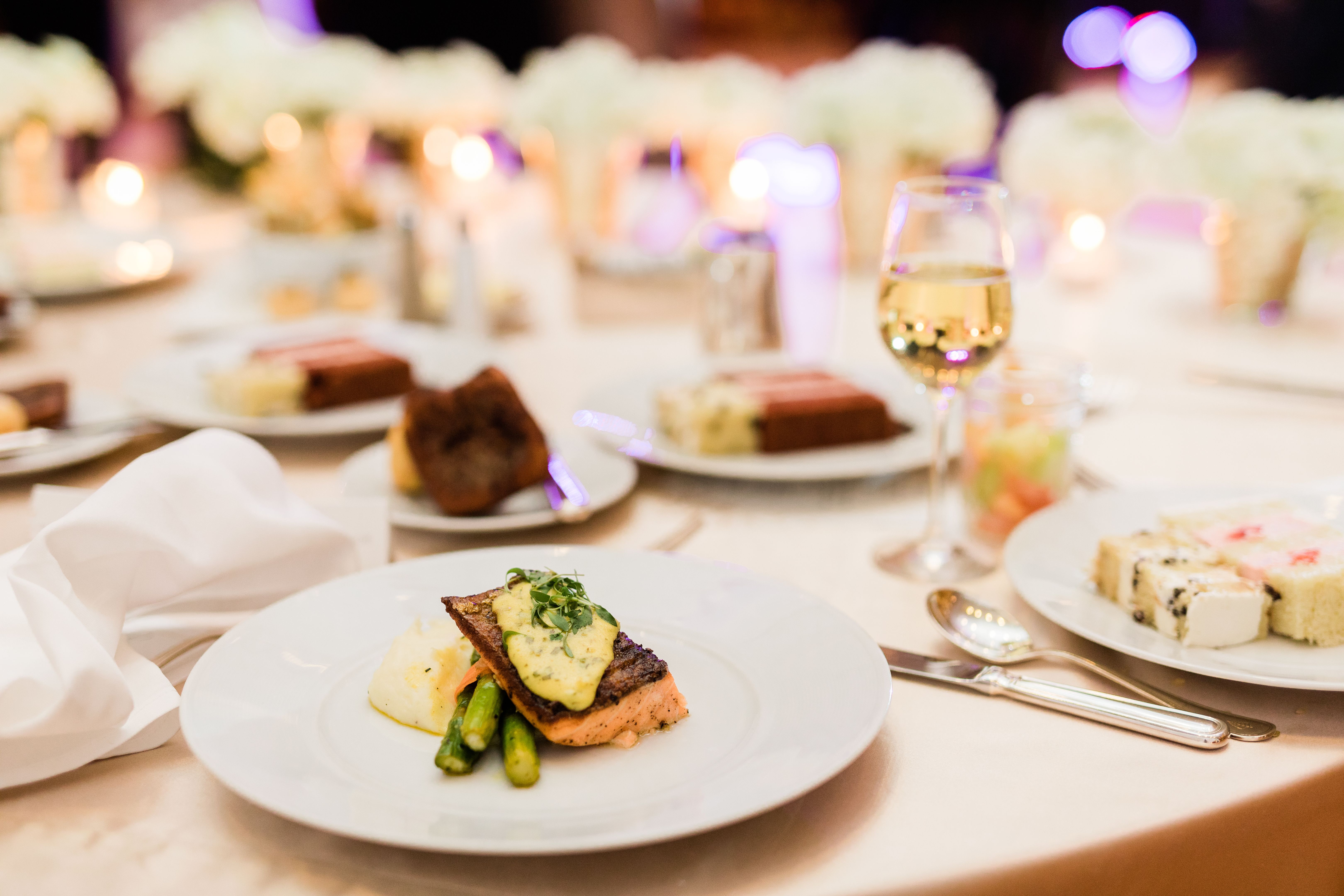 gourmet wedding food