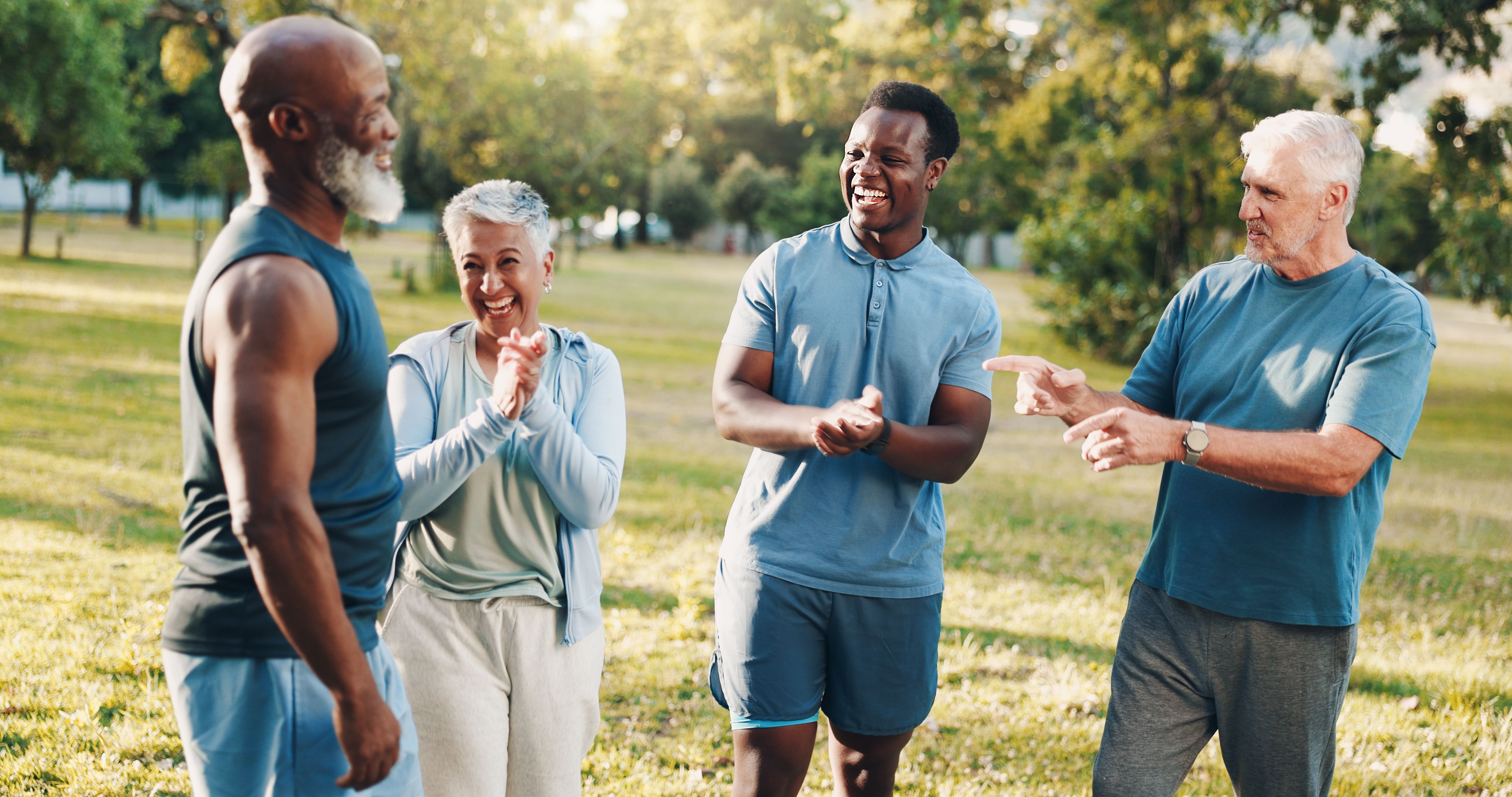 seniors group exercise