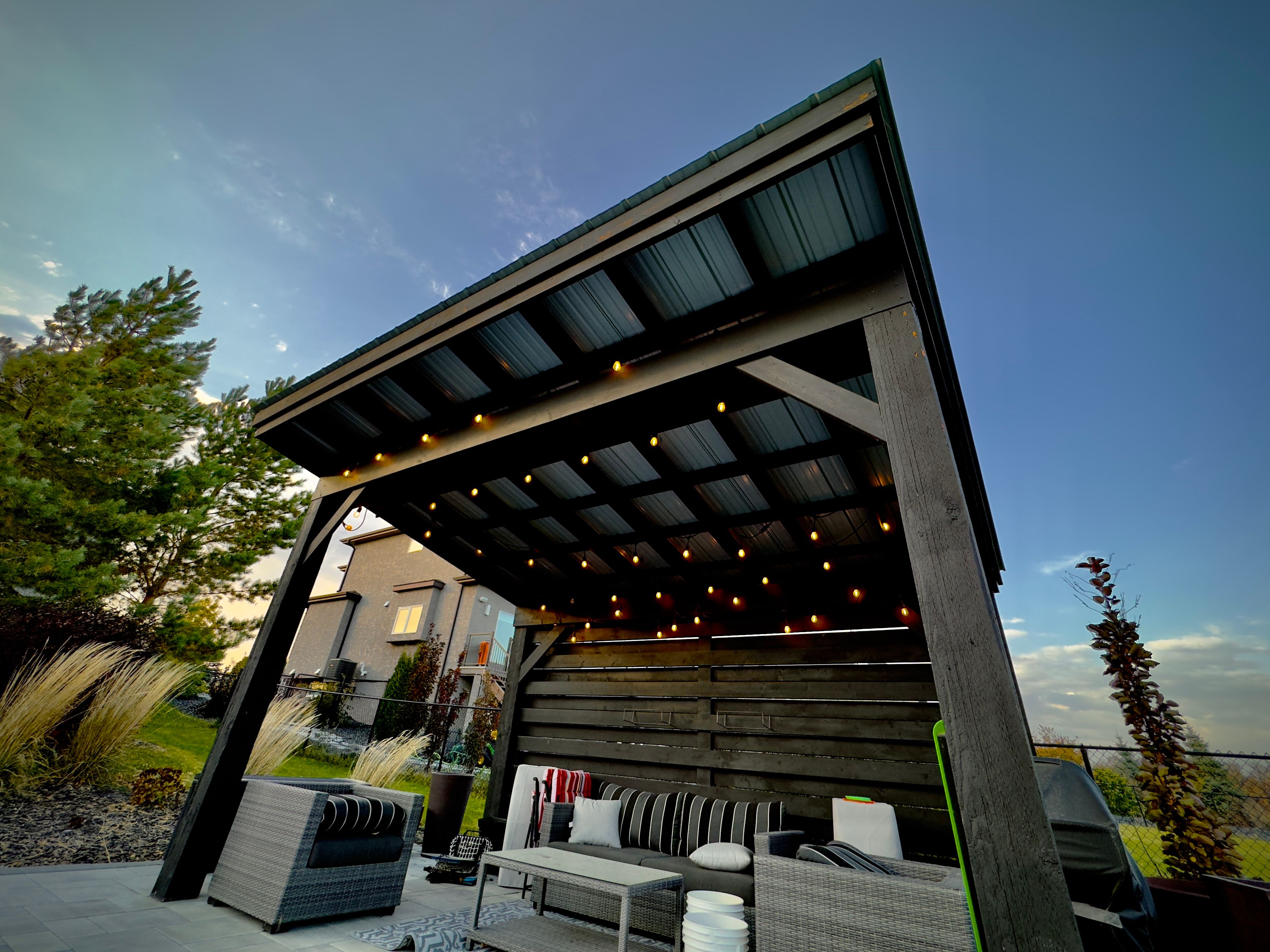 free standing pergola