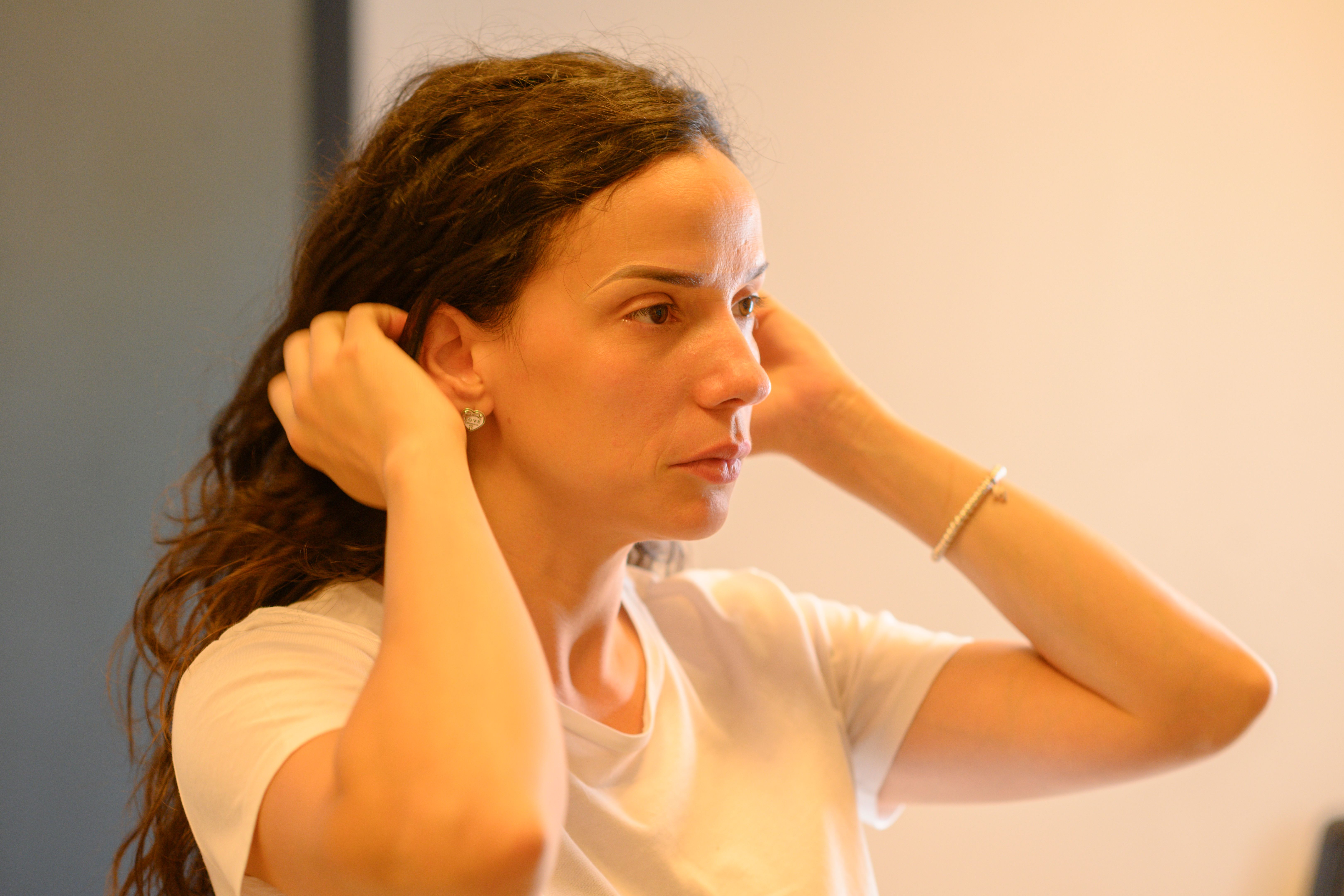 microblading session