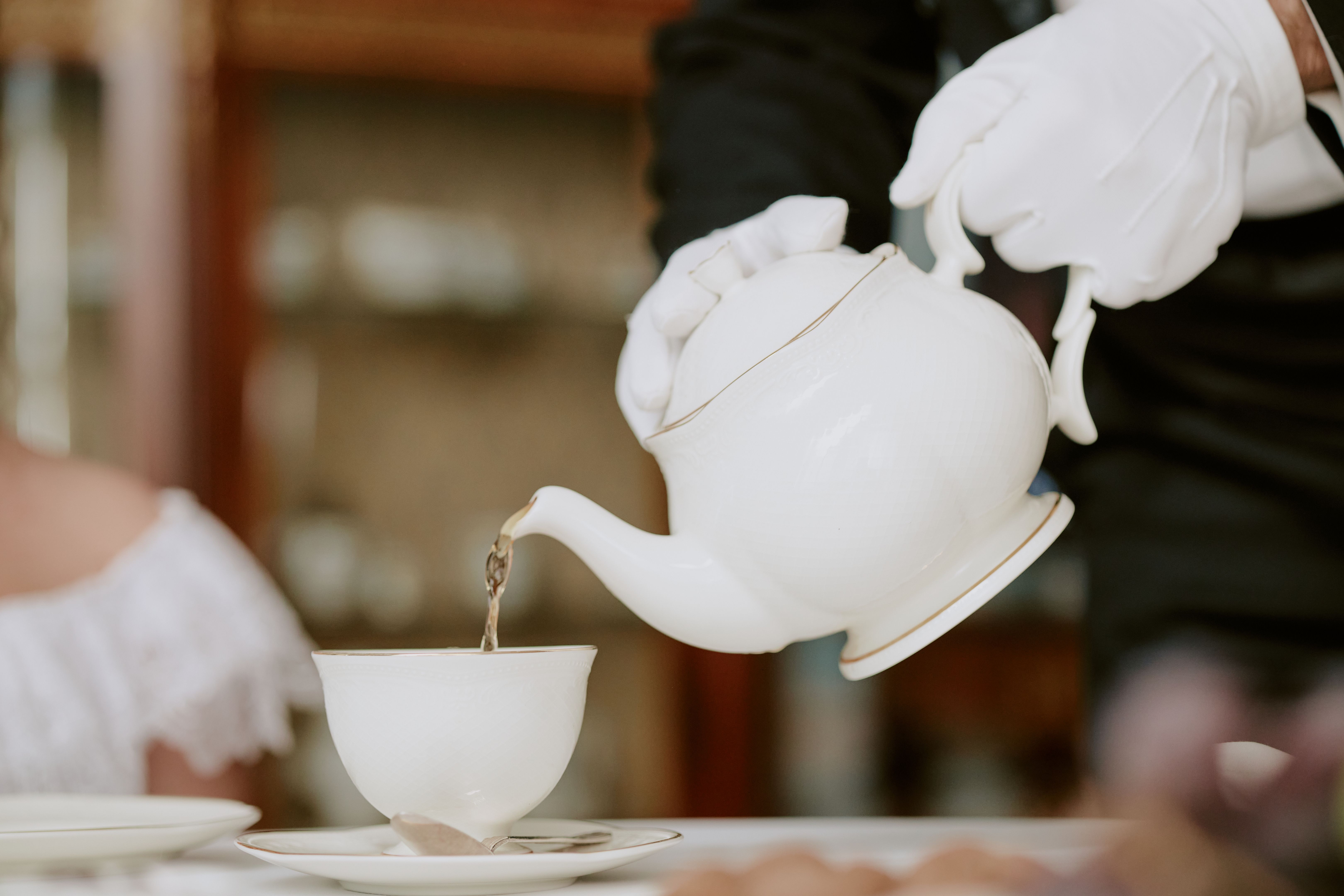 afternoon tea table setting